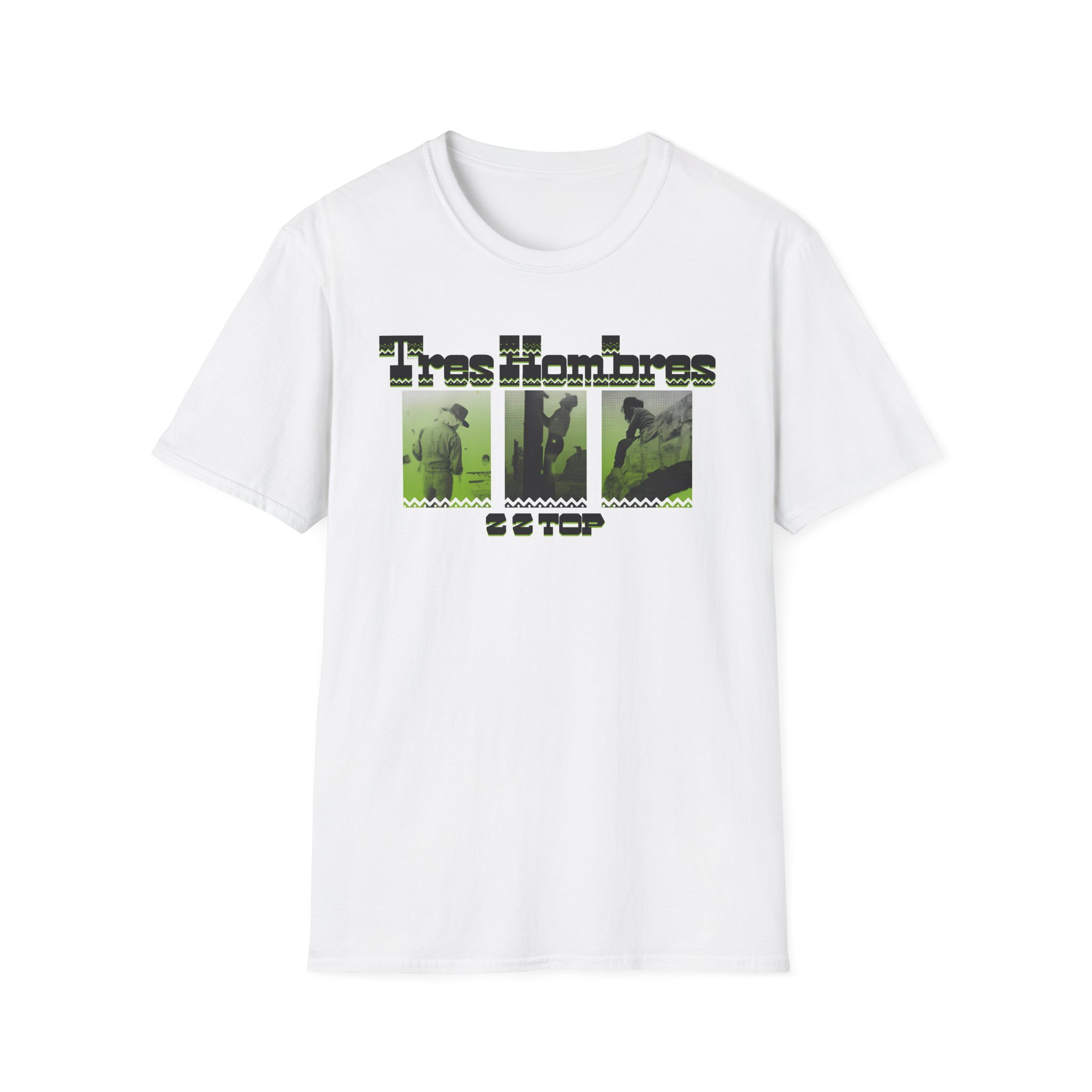 ZZ Top 3 Hombres Unisex Softstyle T-Shirt