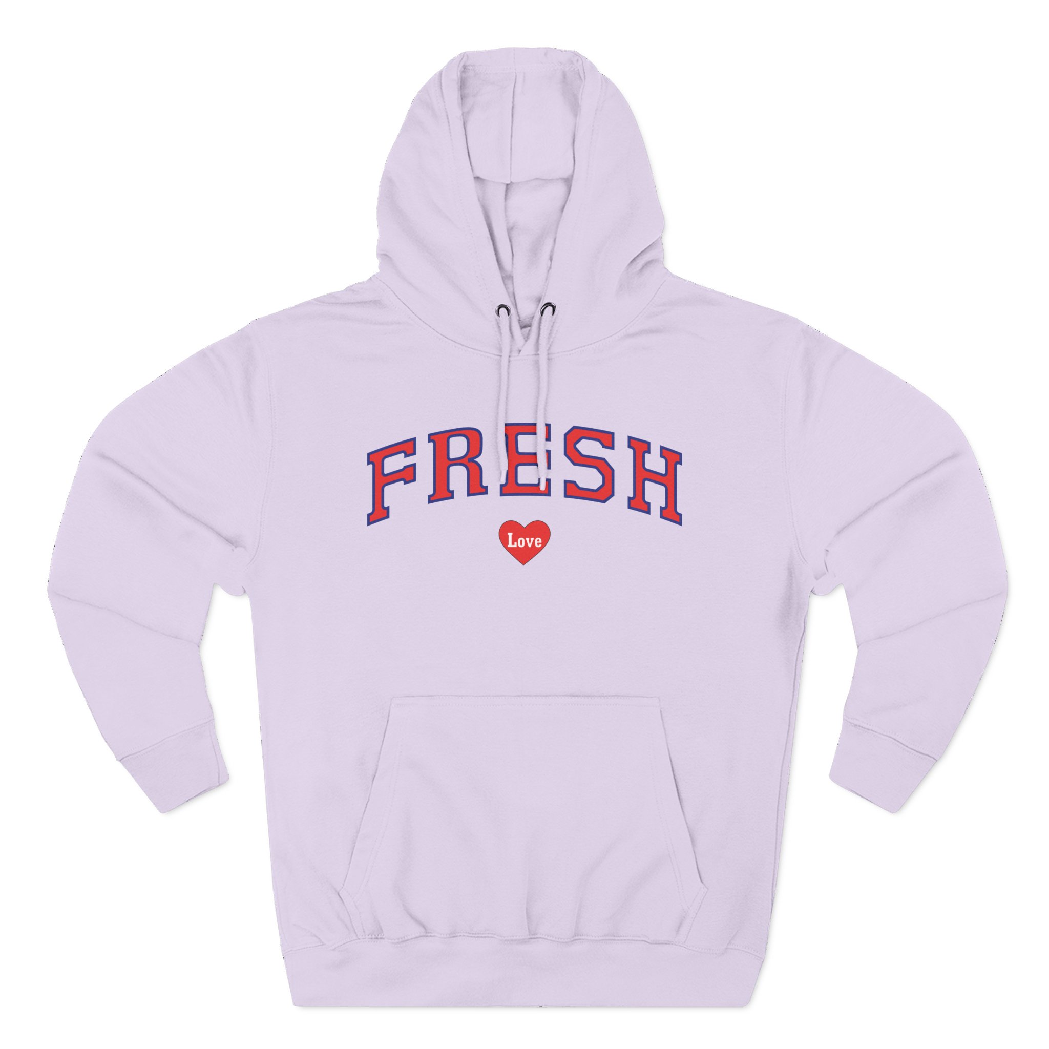 Fresh Love Heart Three-Panel Fleece Hoodie
