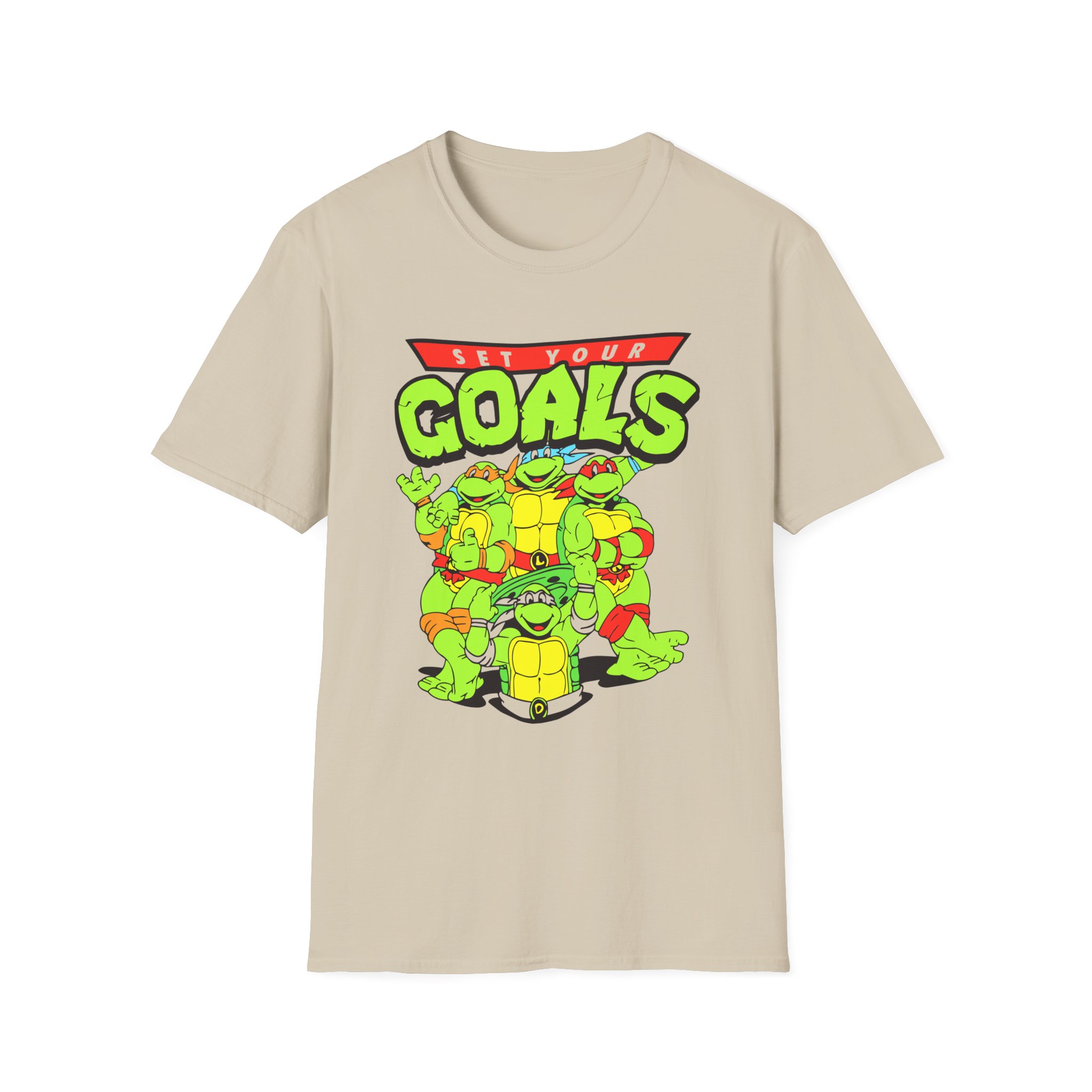 Set Your Goals Ninja Turtles Unisex Softstyle T-Shirt
