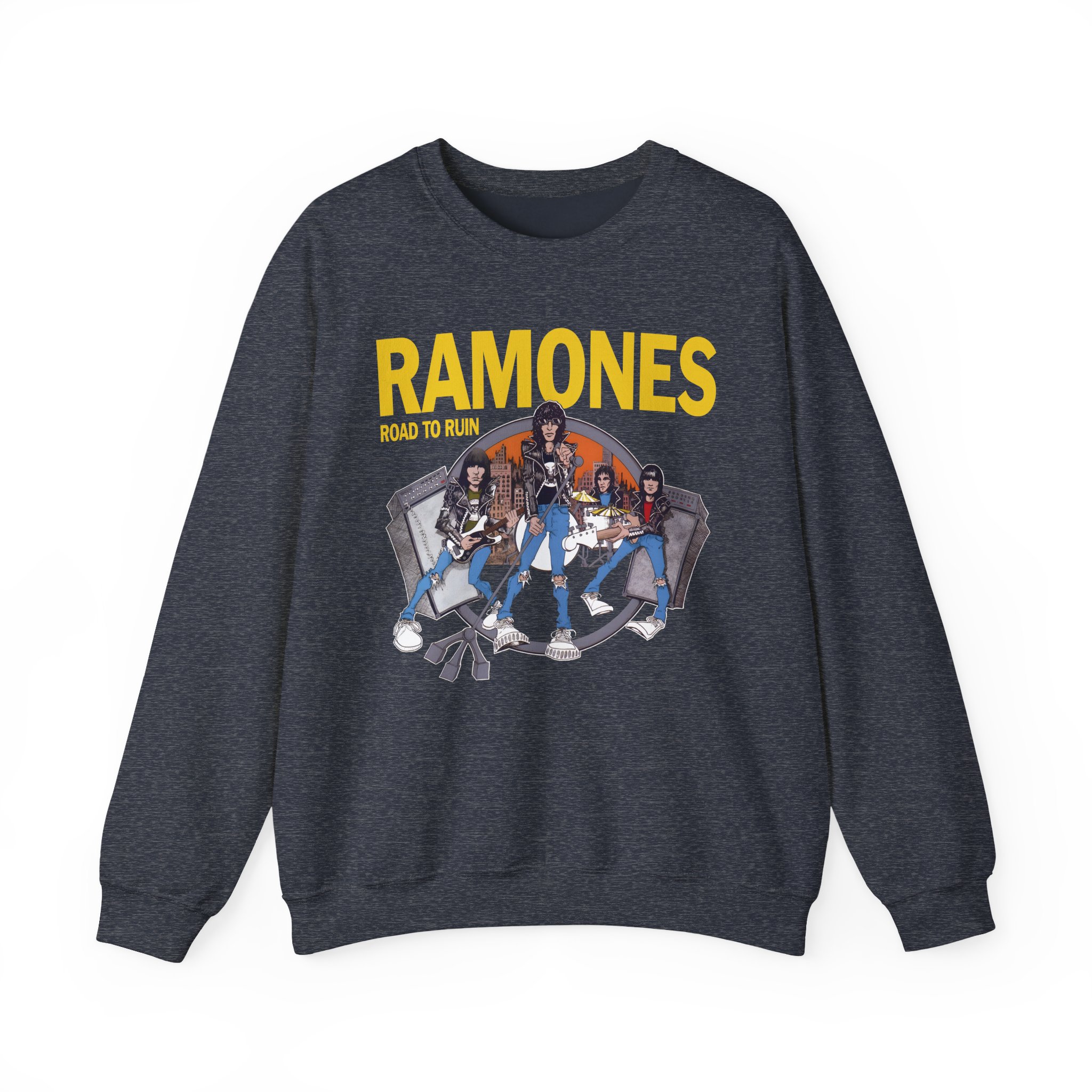 Ramones Ramones I Wanna Be Sedated Unisex Heavy Blendâ„¢ Crewneck Sweatshirt