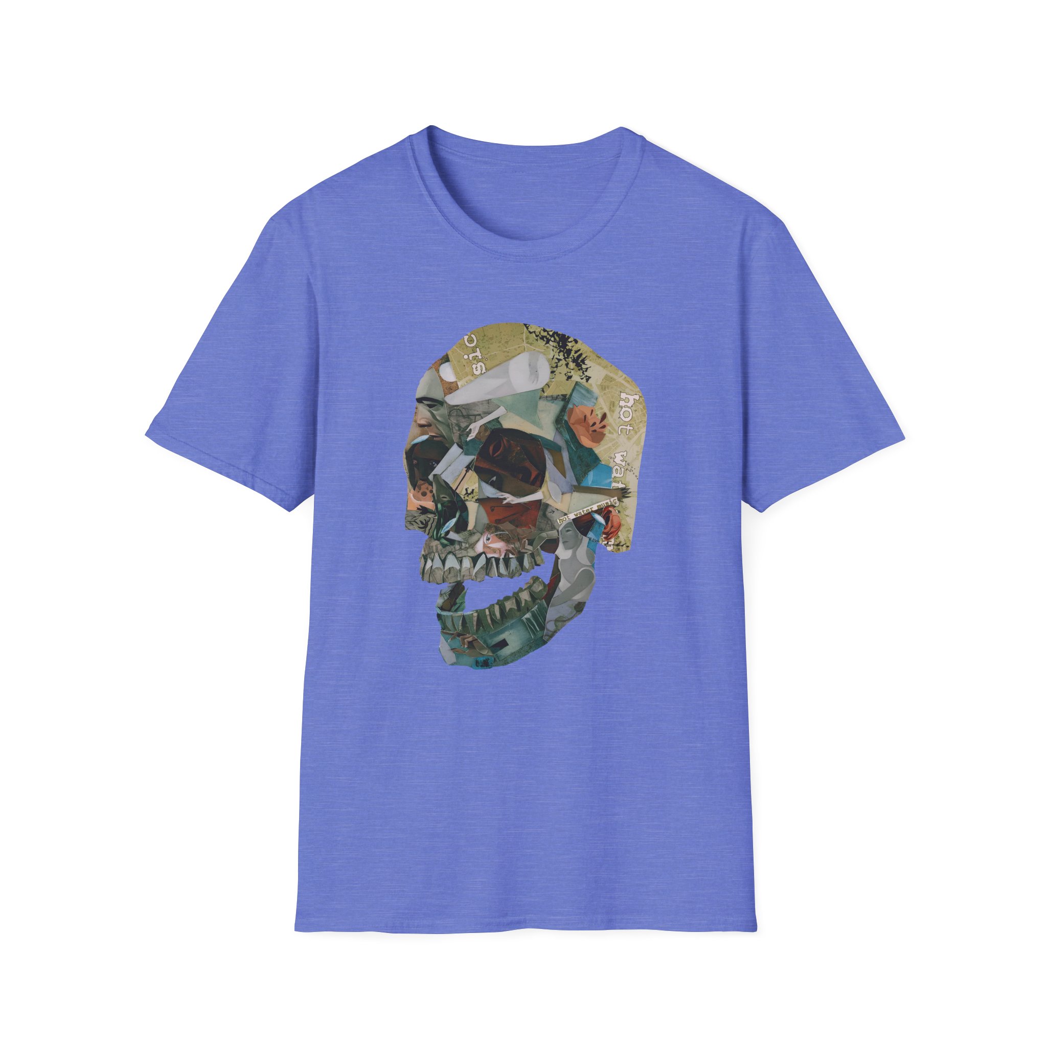 Hot Water Music Album Collage Skull Unisex Softstyle T-Shirt