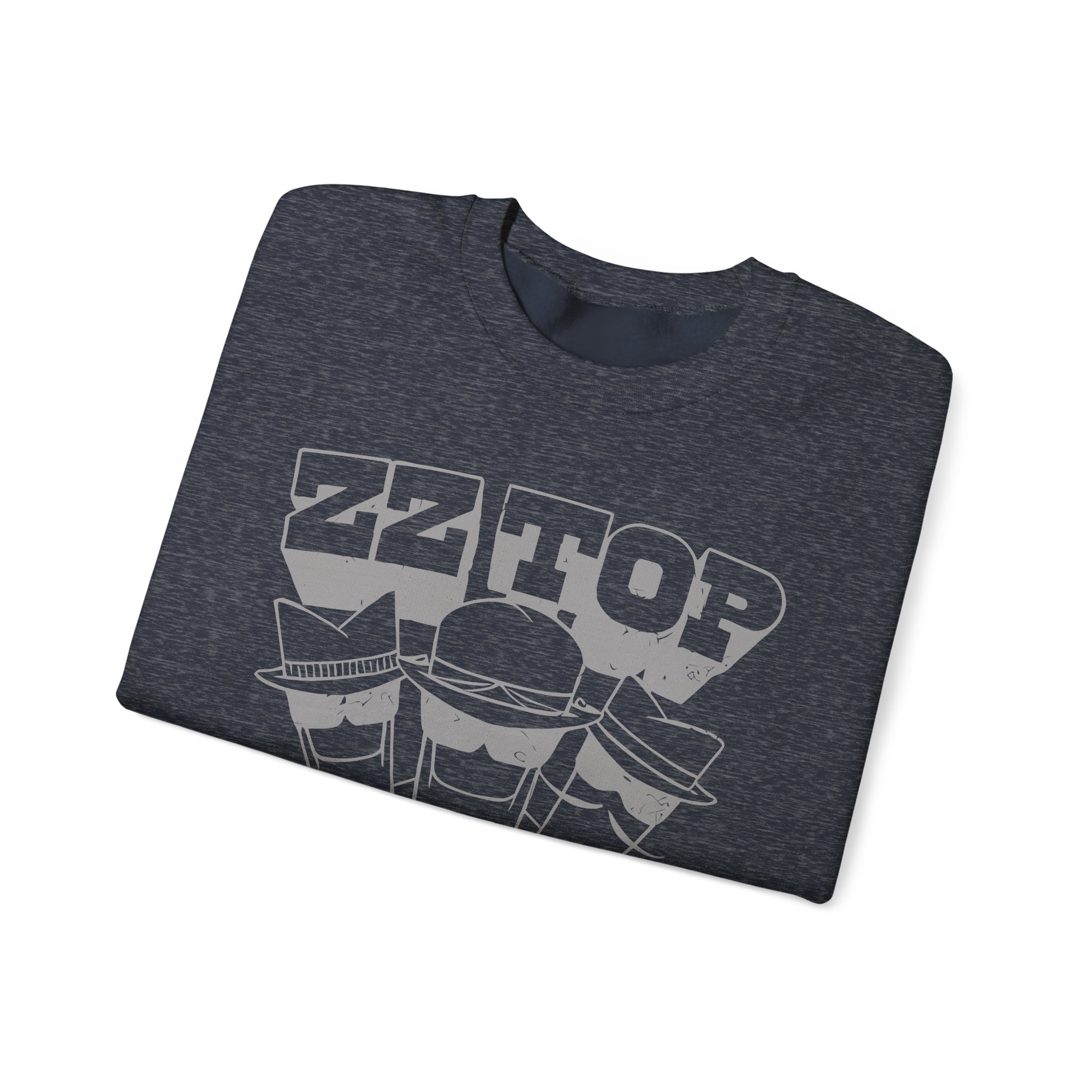 Zz Top Raw Unisex Heavy Blendâ„¢ Crewneck Sweatshirt