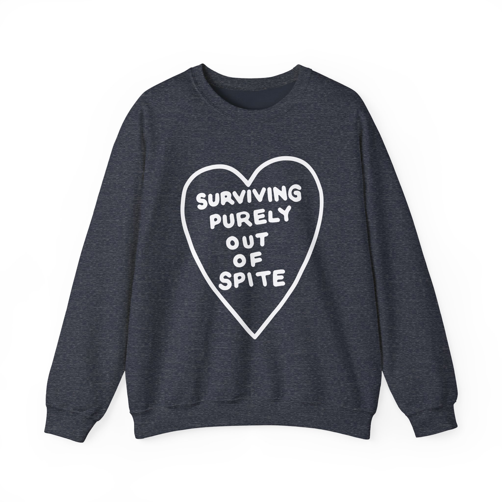 Elyse Myers Surviving Purely Out of Spite Unisex Heavy Blendâ„¢ Crewneck Sweatshirt