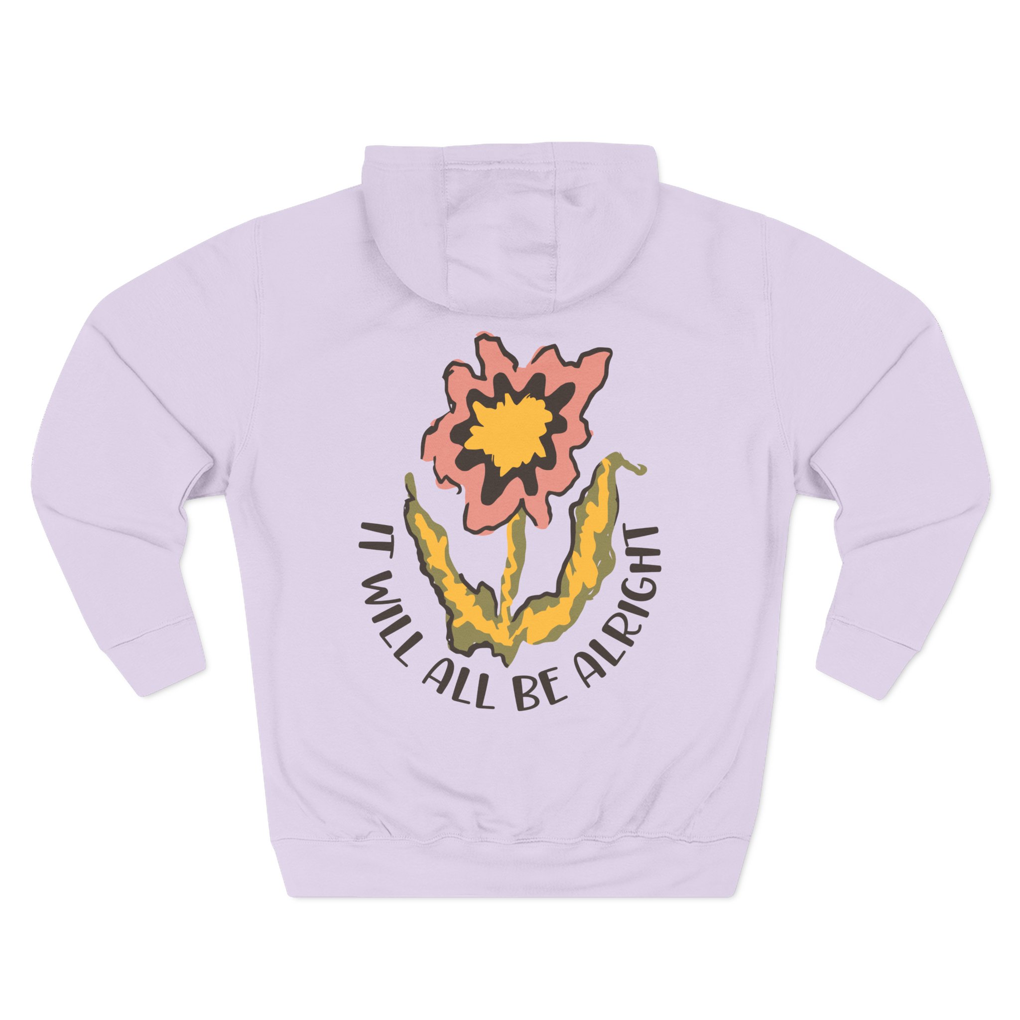 Riderkoo Funny Way of Life Three-Panel Fleece Hoodie