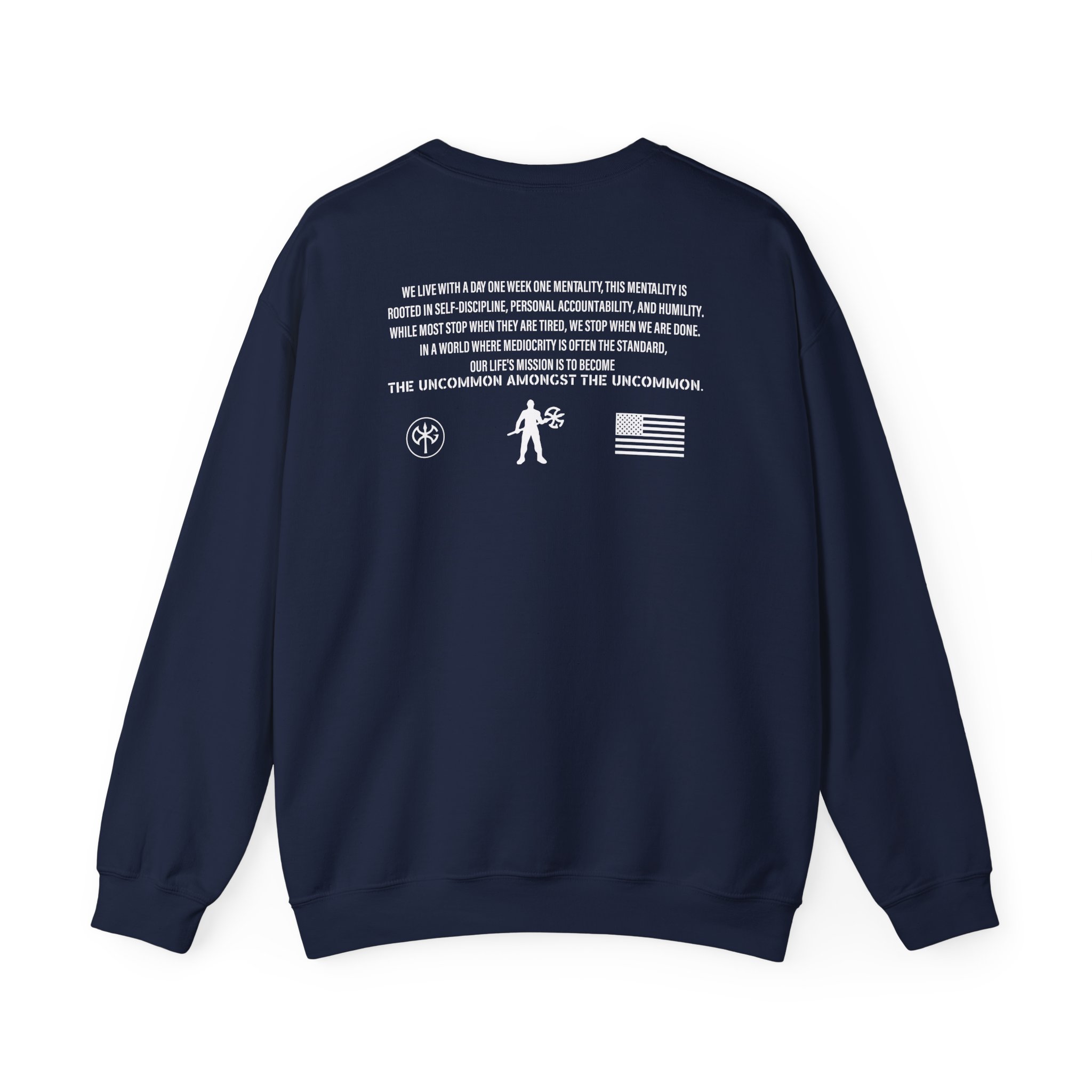 David Goggins Ethos Slogan Unisex Heavy Blendâ„¢ Crewneck Sweatshirt