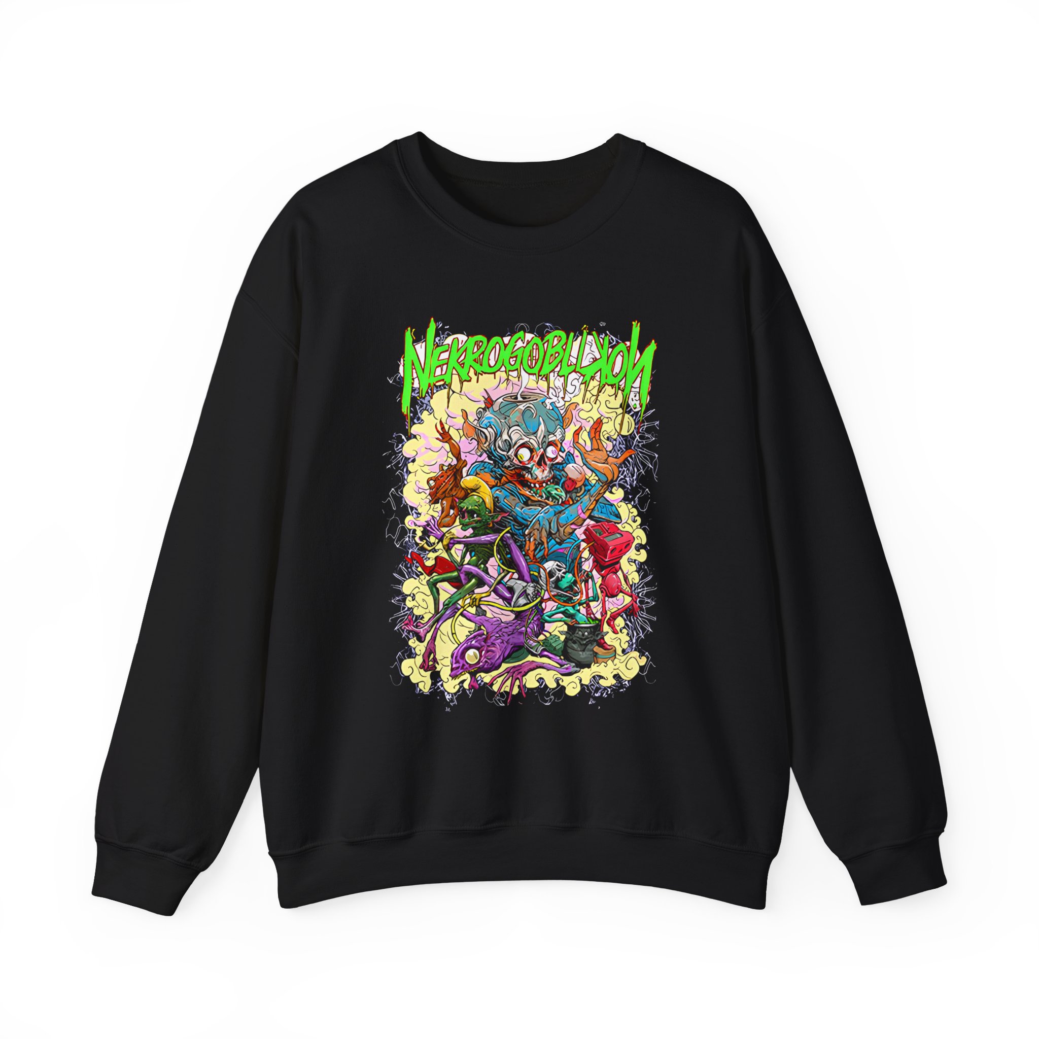 Nekrogoblikon We Are Filming Content Unisex Heavy Blendâ„¢ Crewneck Sweatshirt