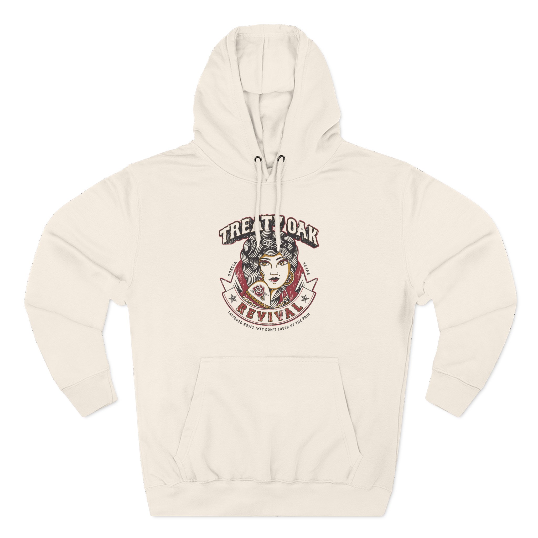 Treaty Oak Revival Rose Three-Panel Fleece Hoodie
