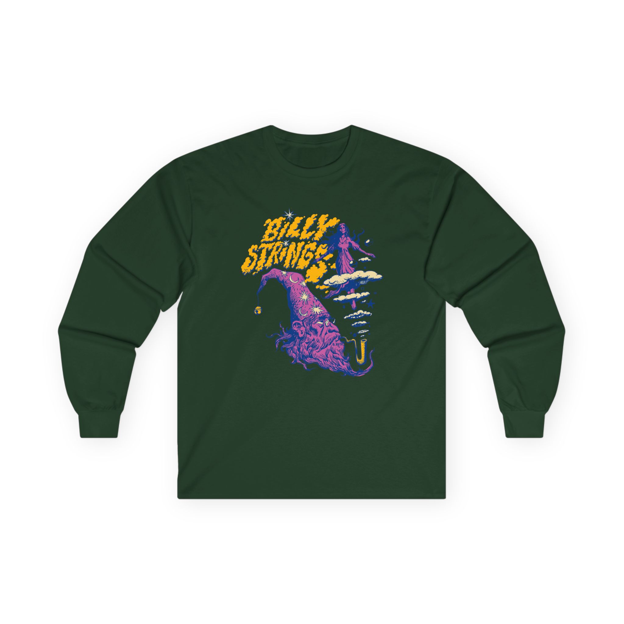 Billy Strings Green Wizard Head Unisex Ultra Cotton Long Sleeve Tee