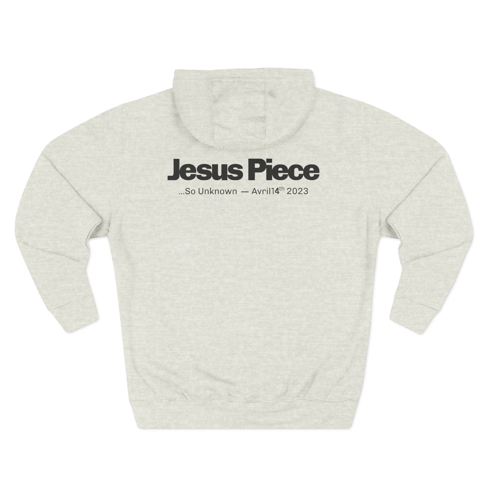 Jesus Piece Symbols Three-Panel Fleece Hoodie