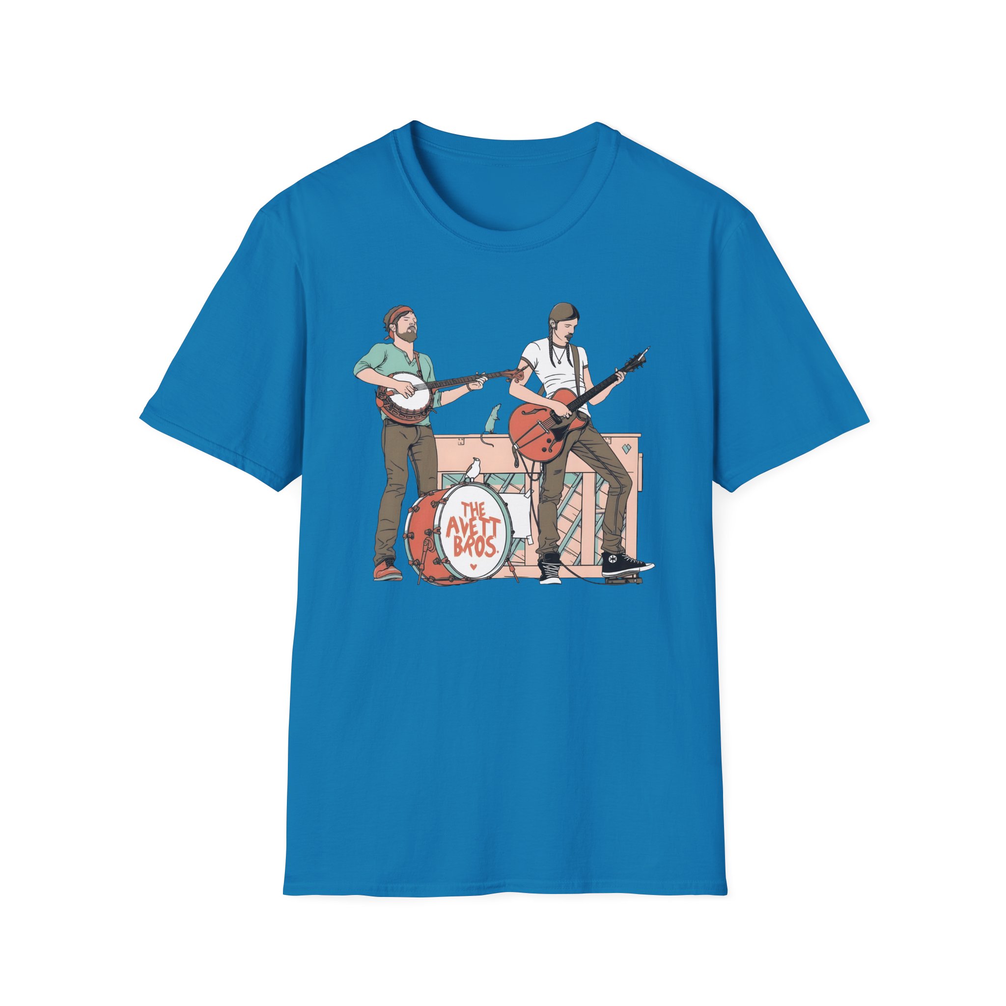 Avett Brothers on Stage Unisex Softstyle T-Shirt