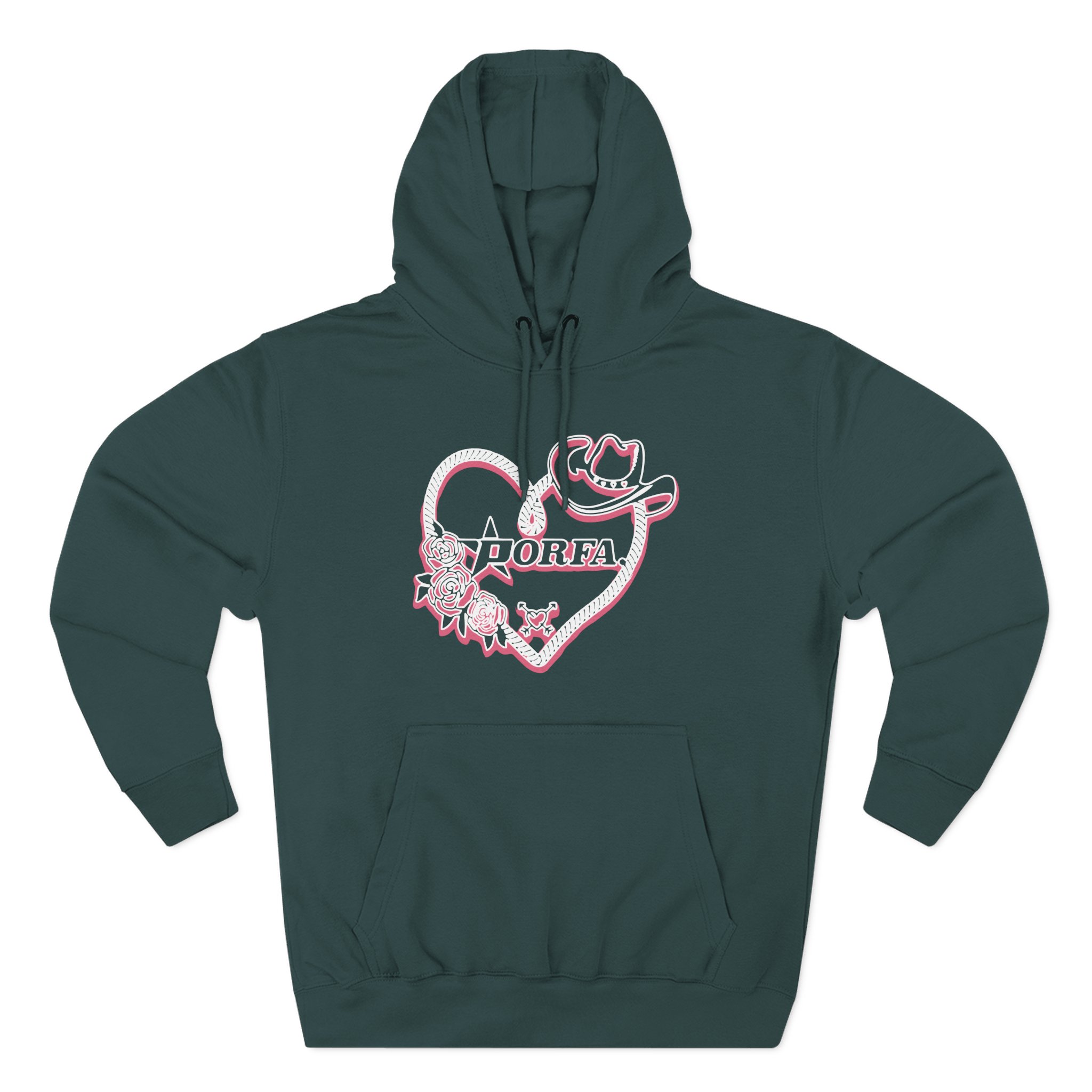 Porfa Love Lasso Three-Panel Fleece Hoodie