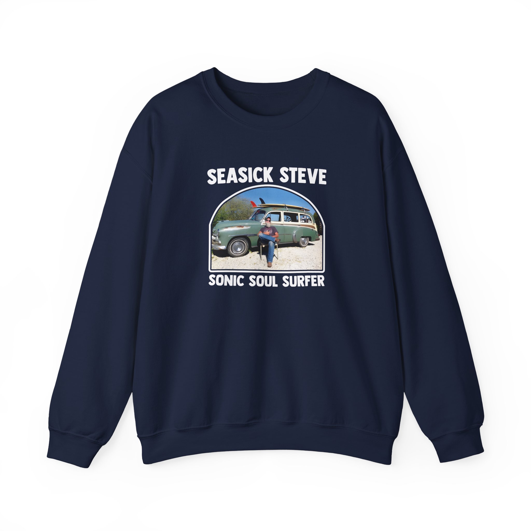 Seasick Steve Sonic Soul Surfer Unisex Heavy Blendâ„¢ Crewneck Sweatshirt