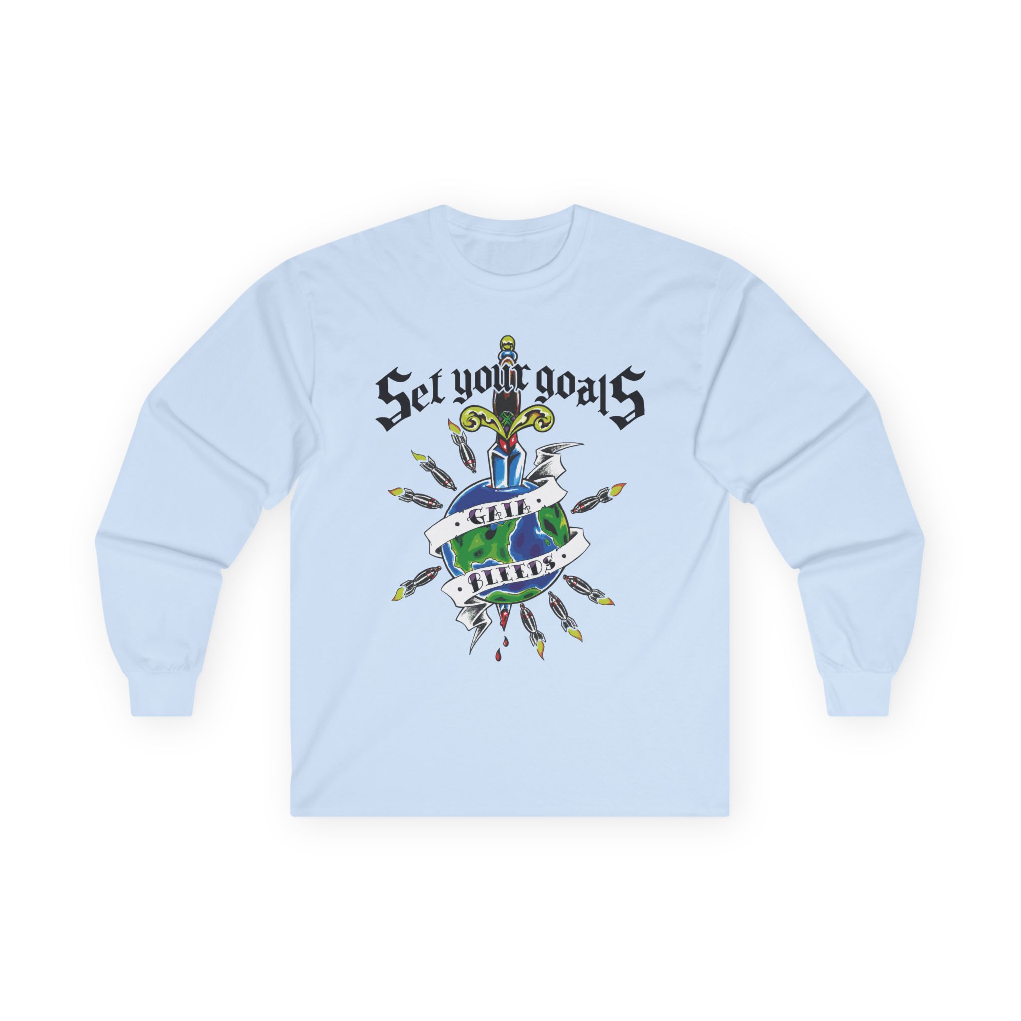 Set Your Goals Gaia Bleeds Unisex Ultra Cotton Long Sleeve Tee