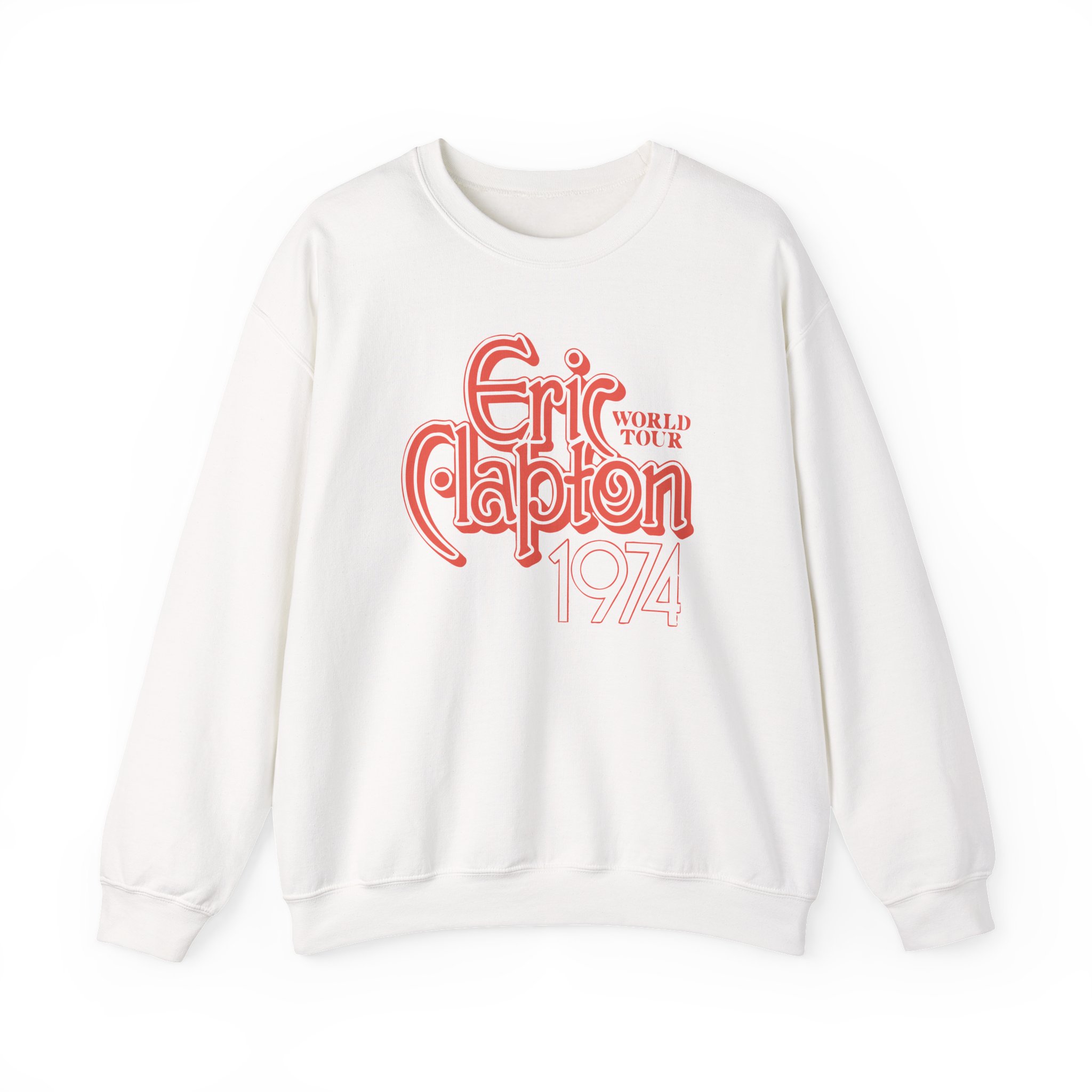 Eric Clapton World Tour 1974 Unisex Heavy Blendâ„¢ Crewneck Sweatshirt