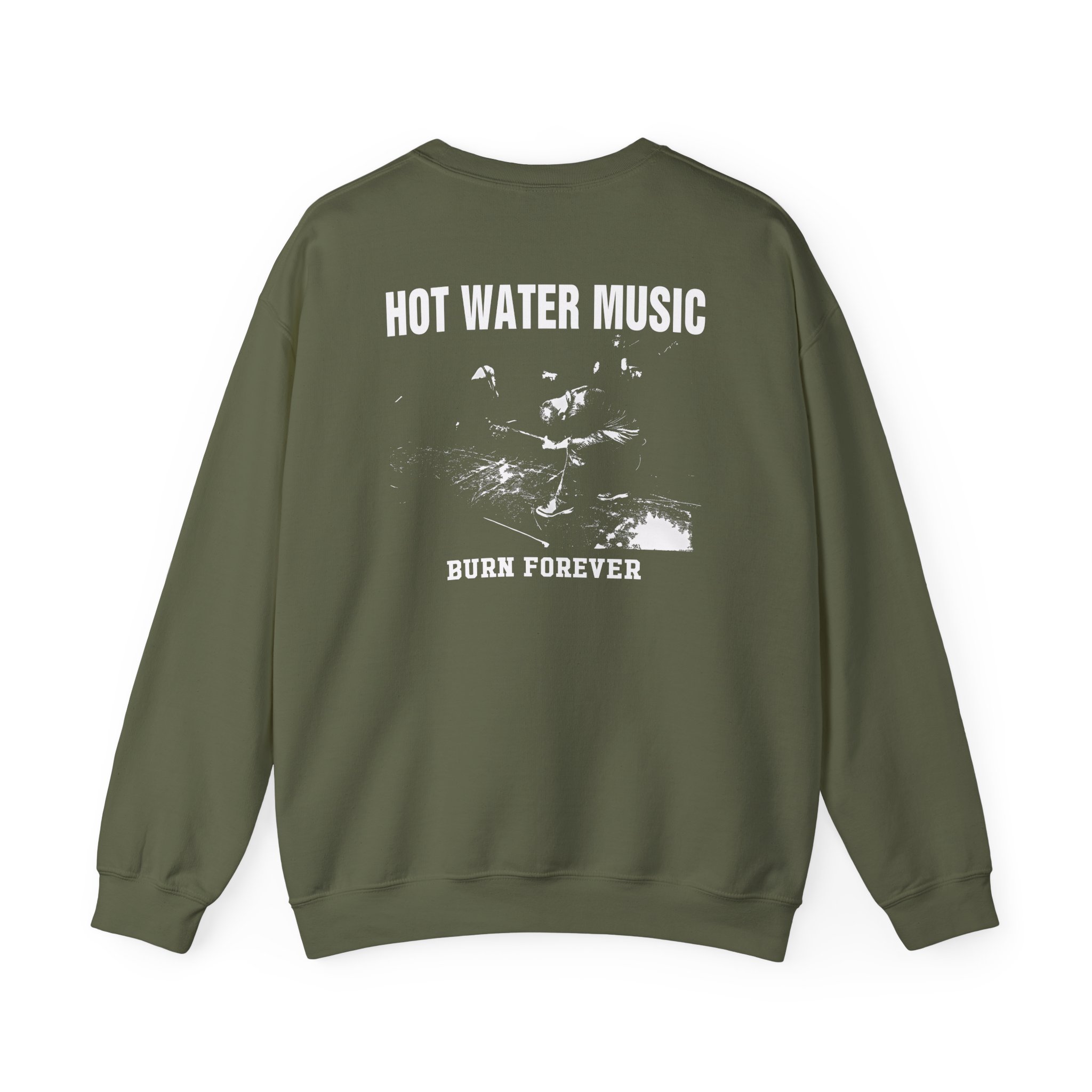 Hot Water Music Burn Forever Unisex Heavy Blendâ„¢ Crewneck Sweatshirt