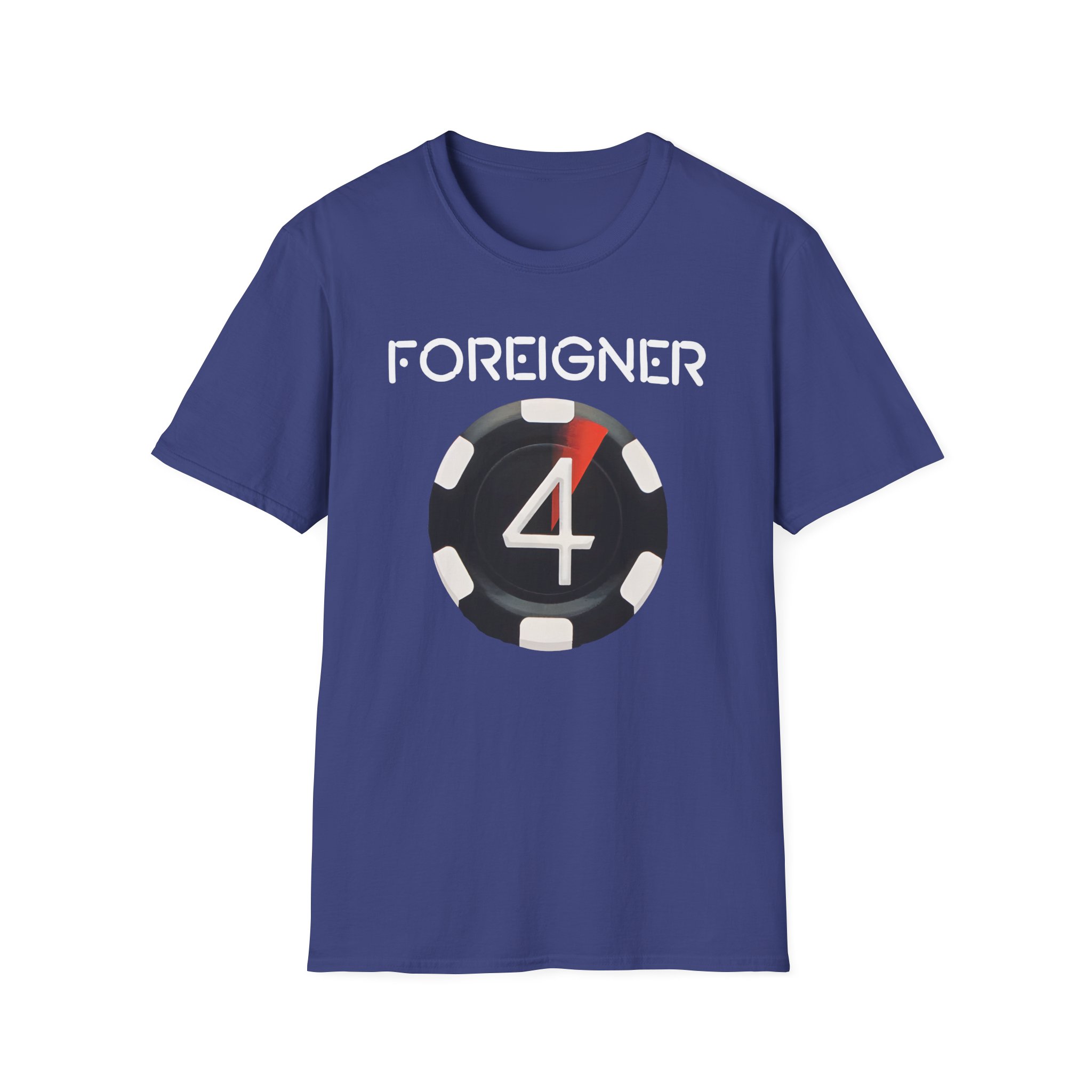 Foreigner 4 Poker Chip Unisex Softstyle T-Shirt