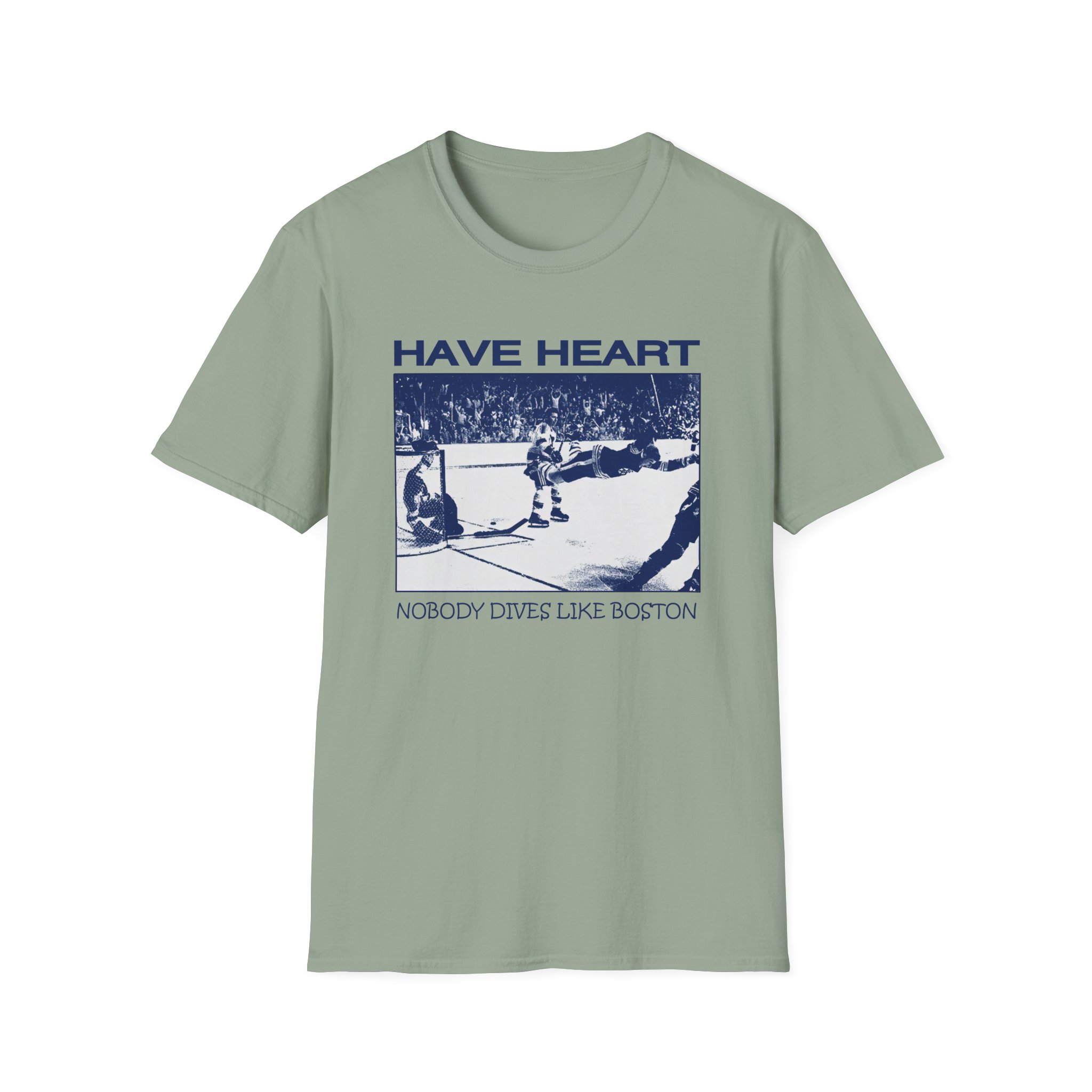Have Heart Nobody Dives Like Boston Unisex Softstyle T-Shirt