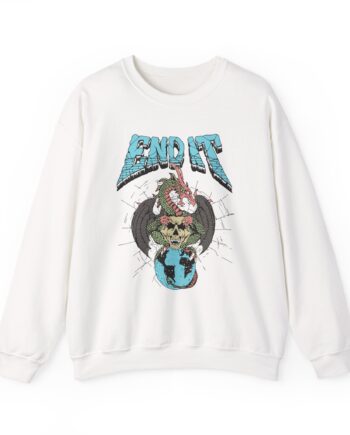 End It Dragon Skull Unisex Heavy Blend Crewneck Sweatshirt
