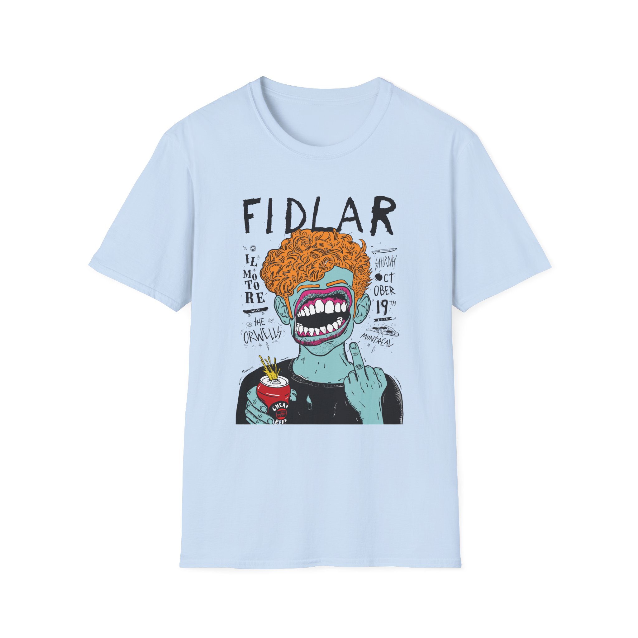 Fidlar Band Rock the Orwells Unisex Softstyle T-Shirt