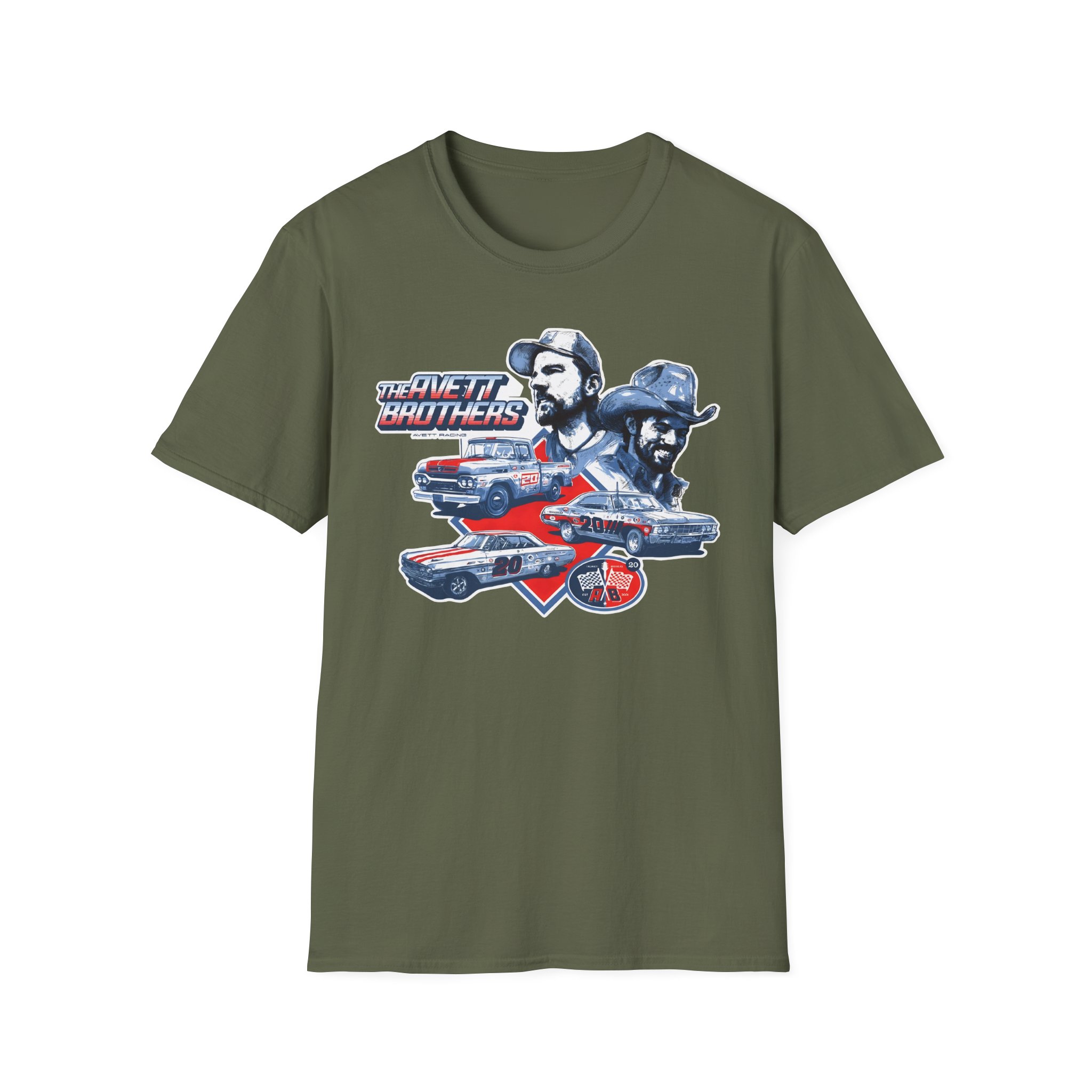 Avett Brothers Vintage Car Unisex Softstyle T-Shirt