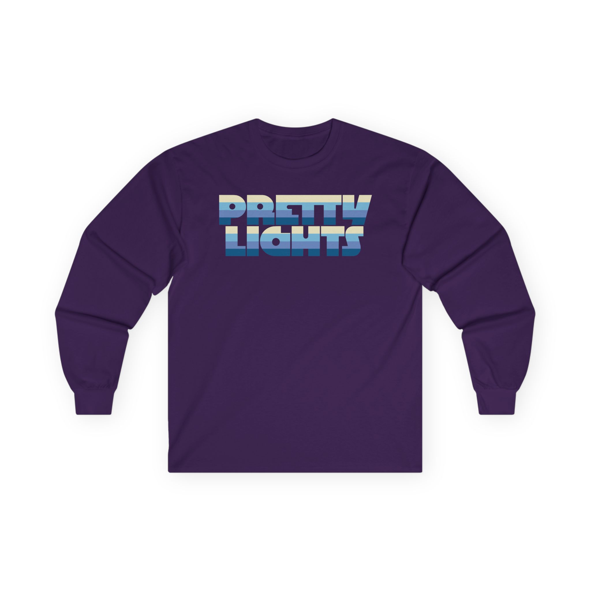 Pretty Lights Striped Logo Unisex Ultra Cotton Long Sleeve Tee
