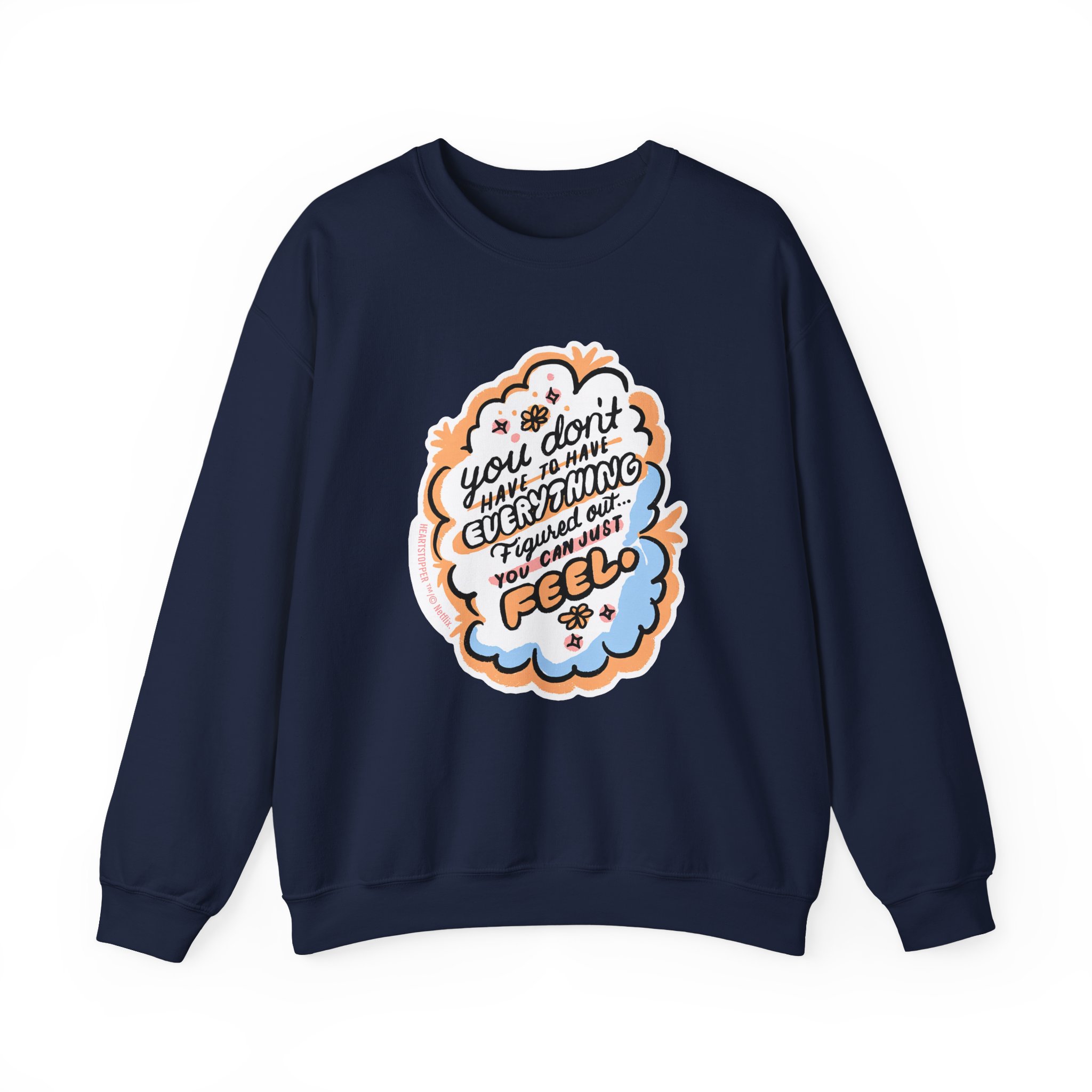 Heartstopper You Can Just Feel Unisex Heavy Blendâ„¢ Crewneck Sweatshirt