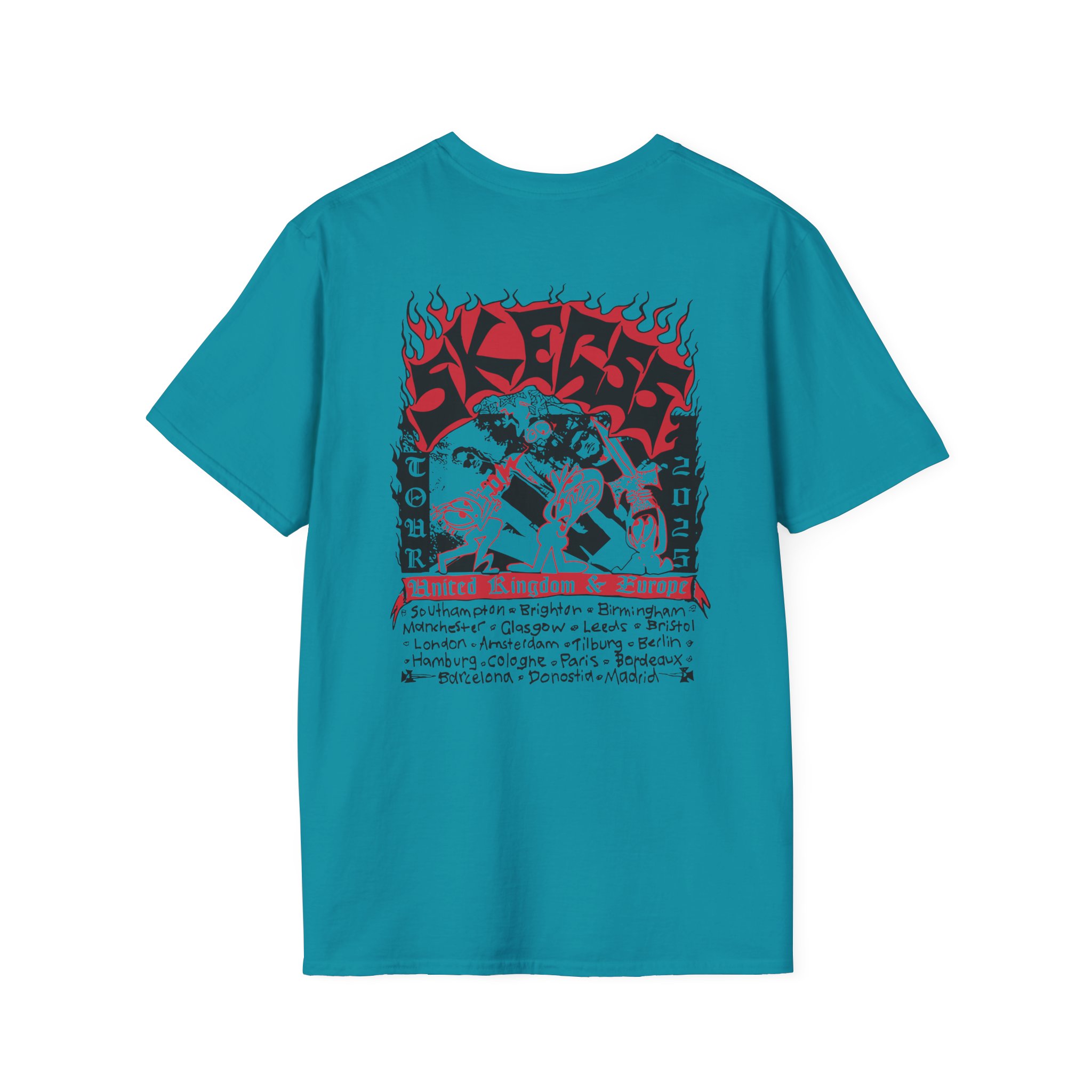 Skegss Uk Eu Tour 2025 Unisex Softstyle T-Shirt