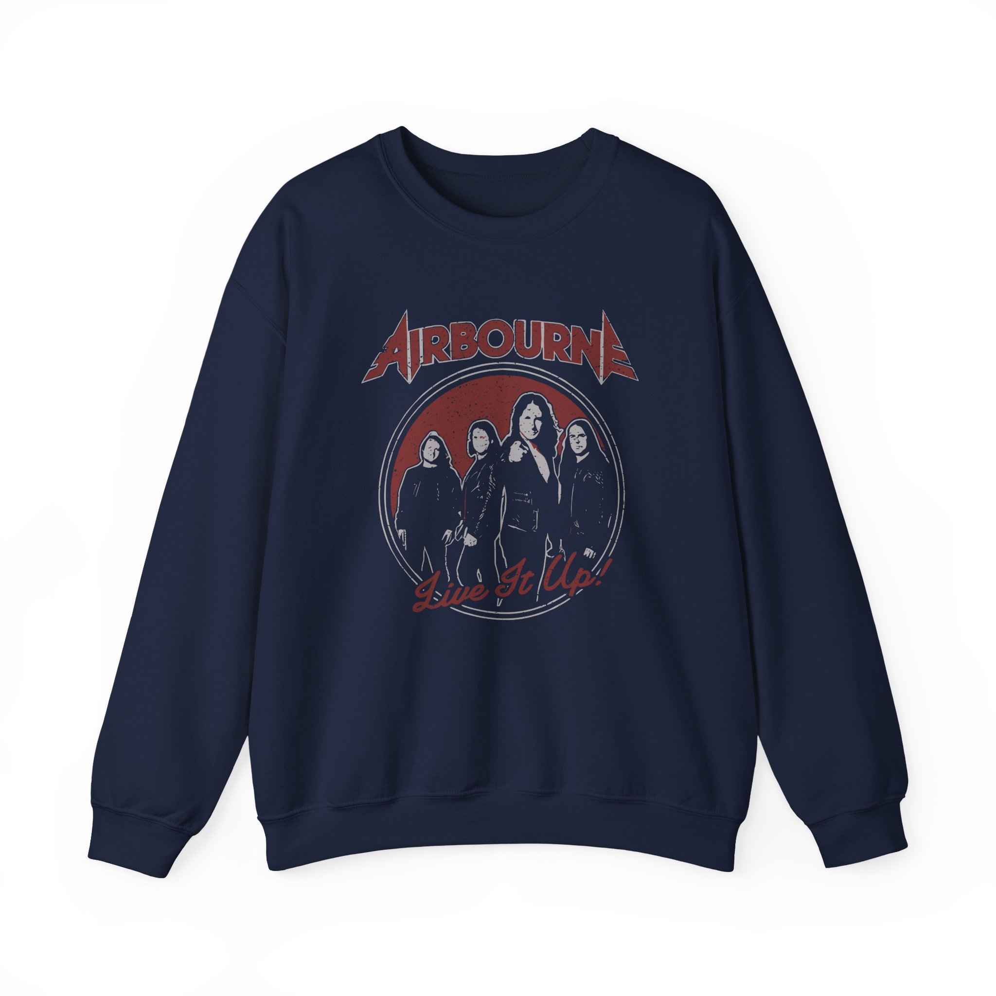 Airbourne - Black Live It Up Unisex Heavy Blendâ„¢ Crewneck Sweatshirt