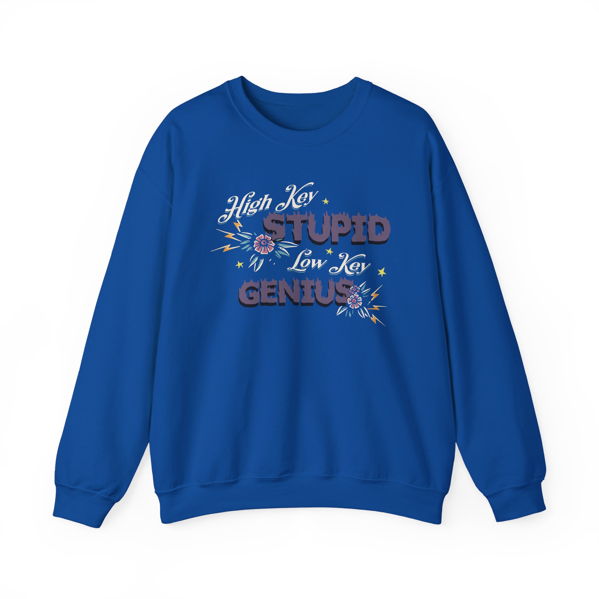 Kallmekris High Key Stupid Genius Unisex Heavy Blendâ„¢ Crewneck Sweatshirt