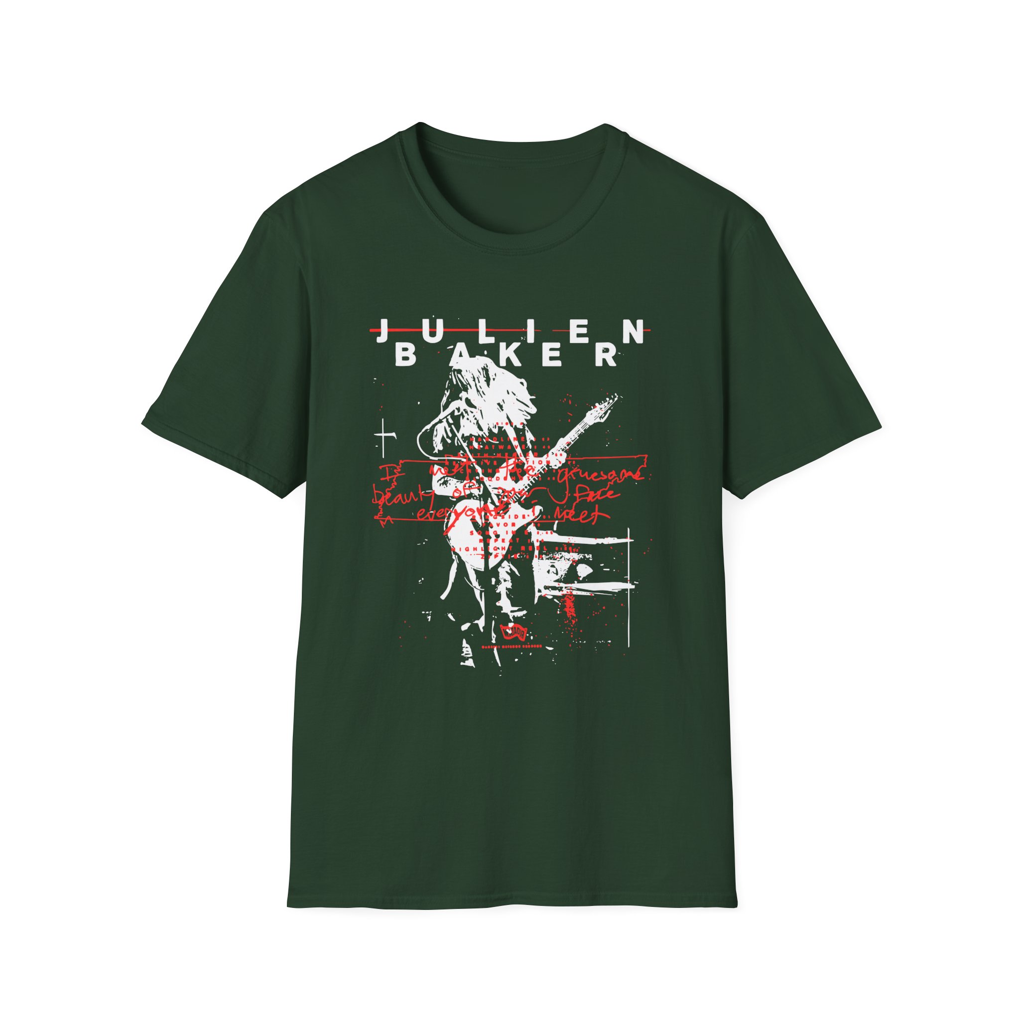 Julien Baker Live Flier Unisex Softstyle T-Shirt