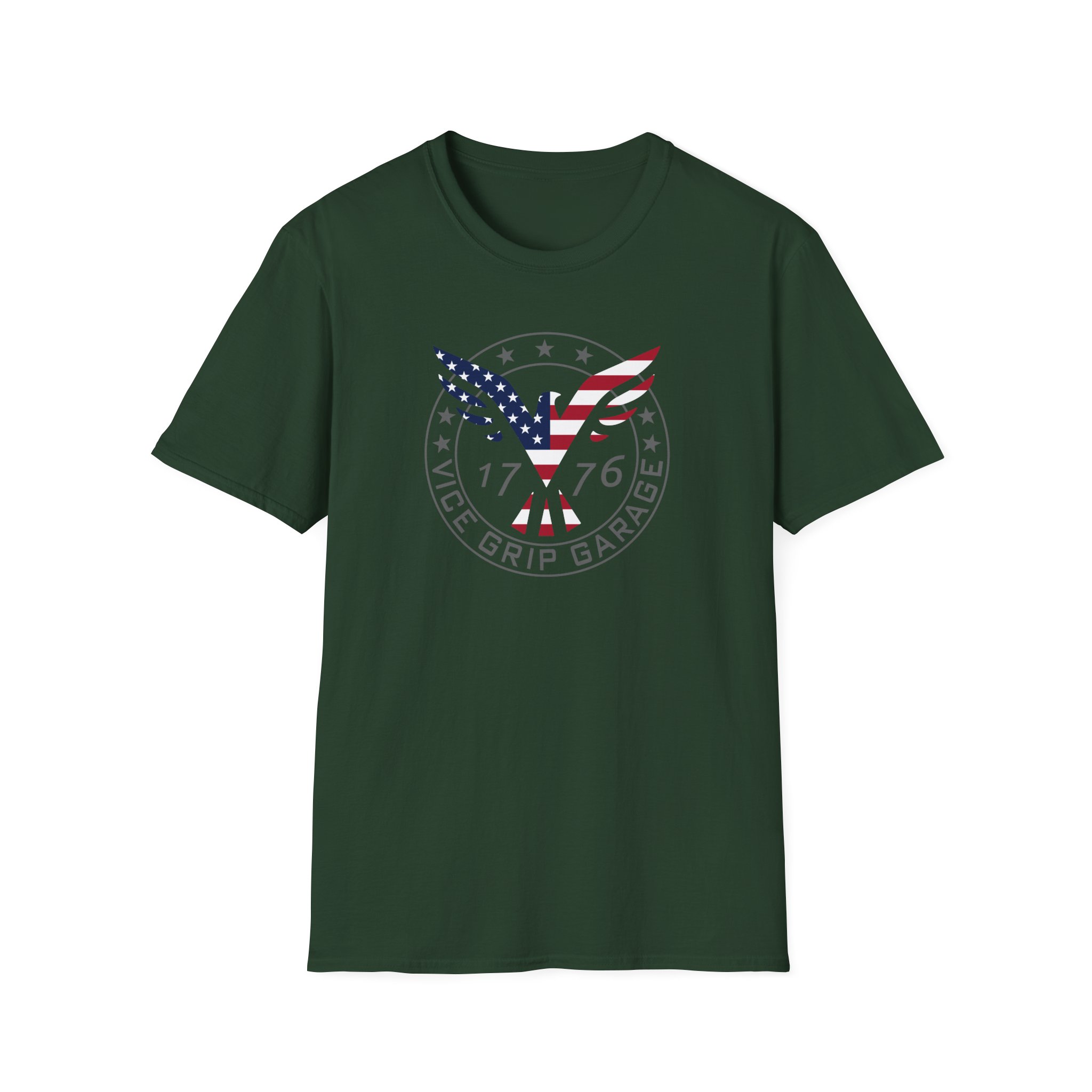 Vicegripgarage Patriotic Flying Eagle Unisex Softstyle T-Shirt