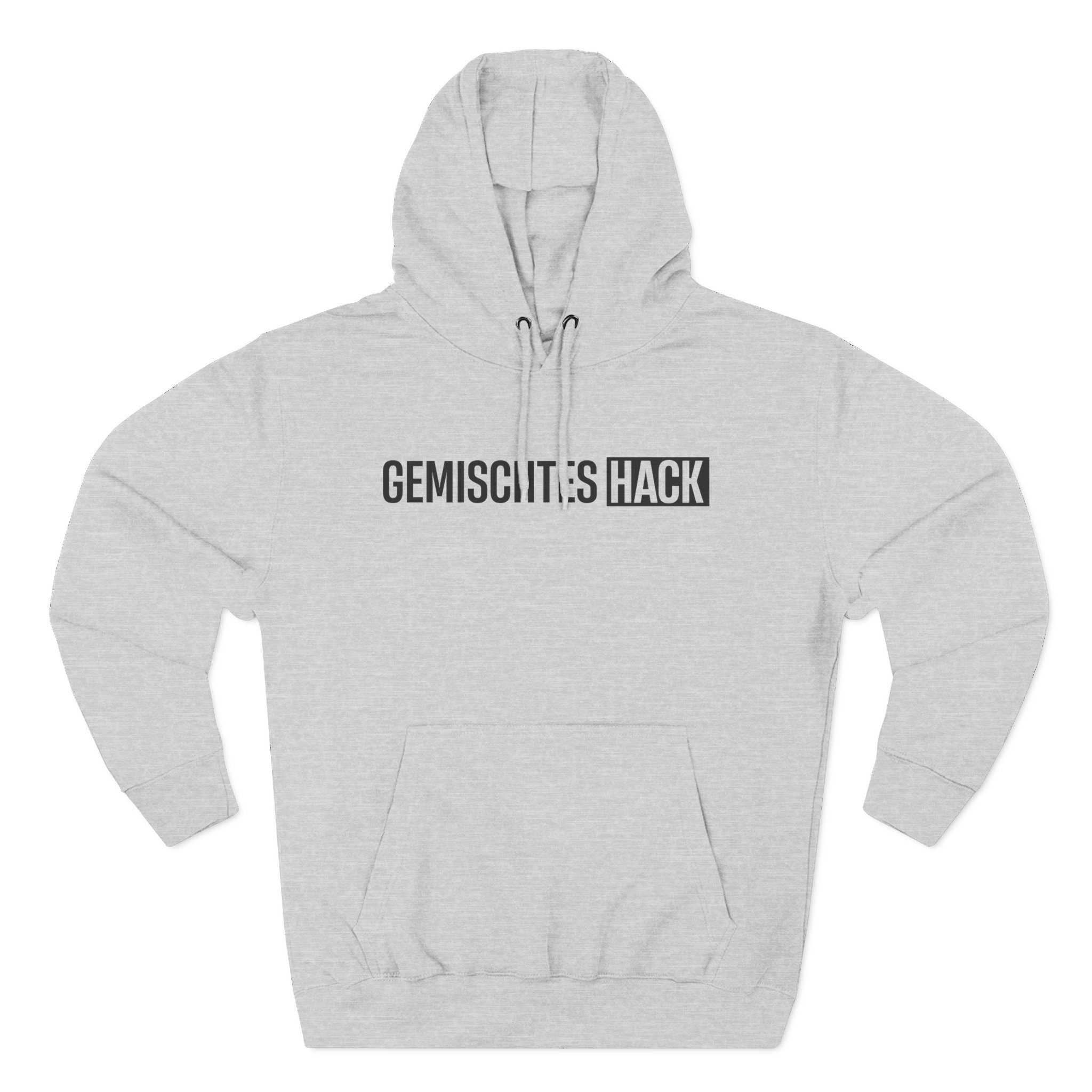 Gemischtes Hack Logo Three-Panel Fleece Hoodie