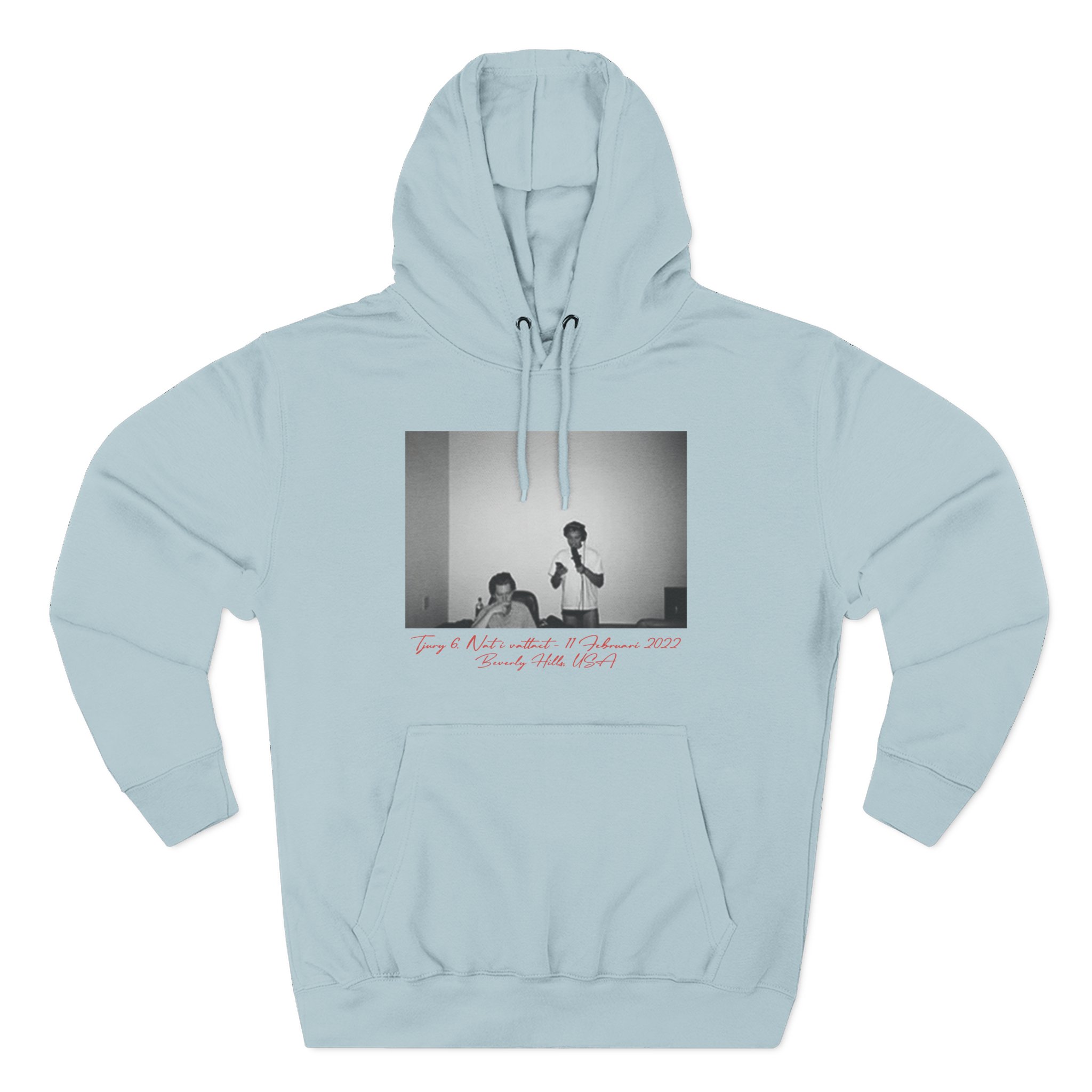 Hov1 11 Februari Vit Three-Panel Fleece Hoodie