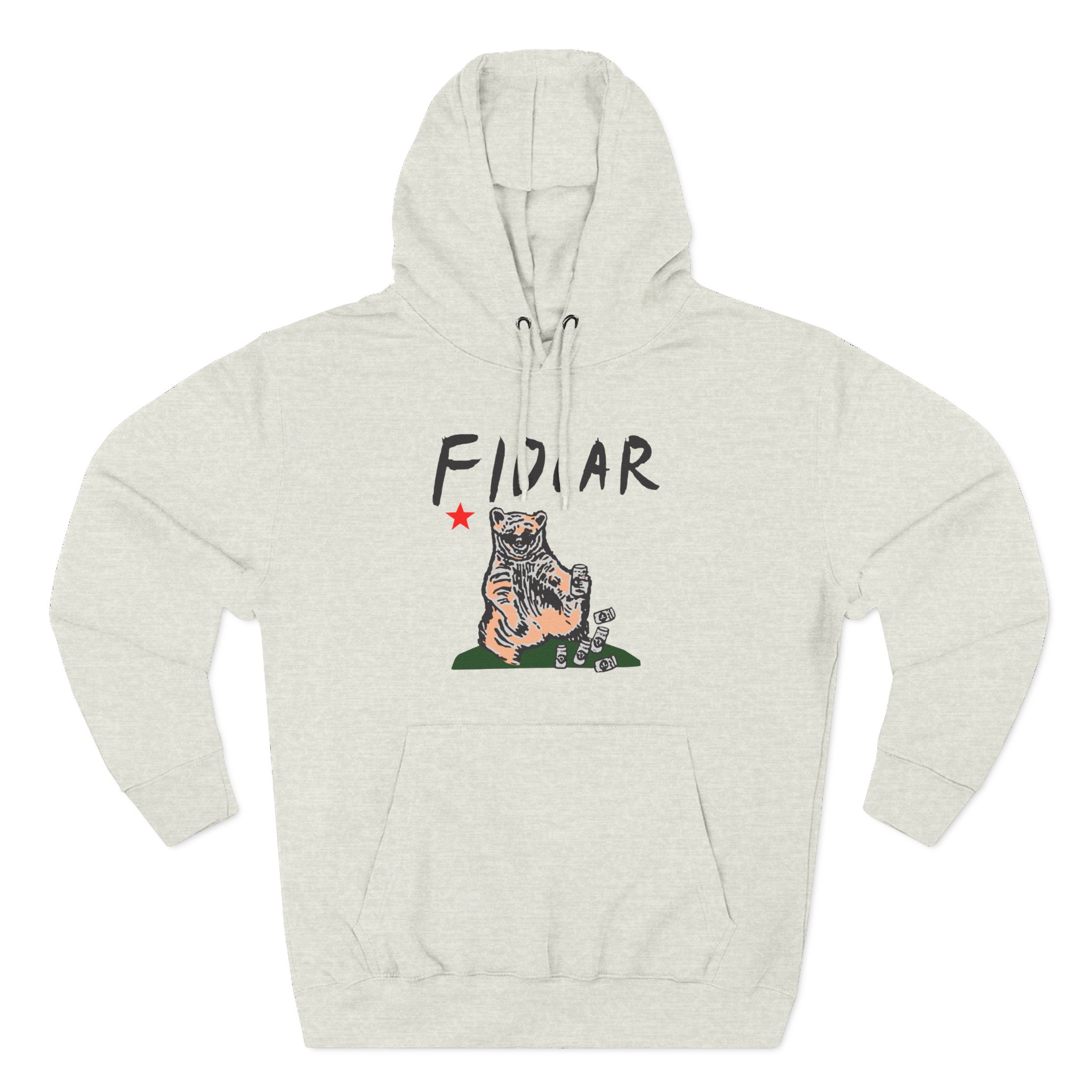 California Bear Drink Cheap Beer Fidlar Three-Panel Fleece Hoodie
