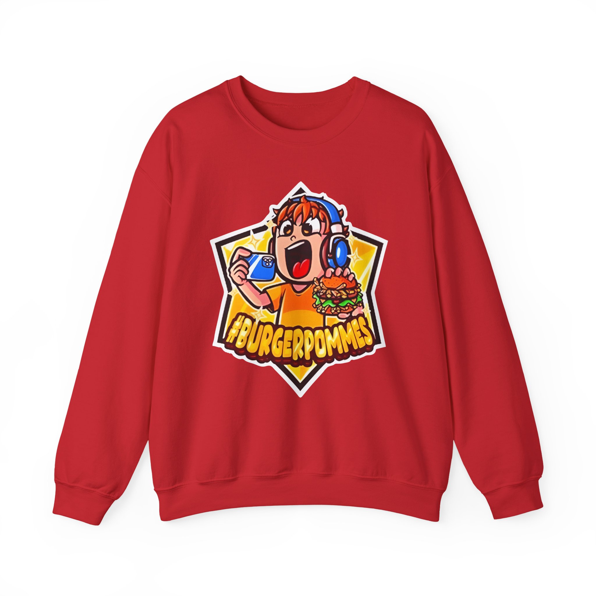 Burger Pommes Unisex Heavy Blendâ„¢ Crewneck Sweatshirt