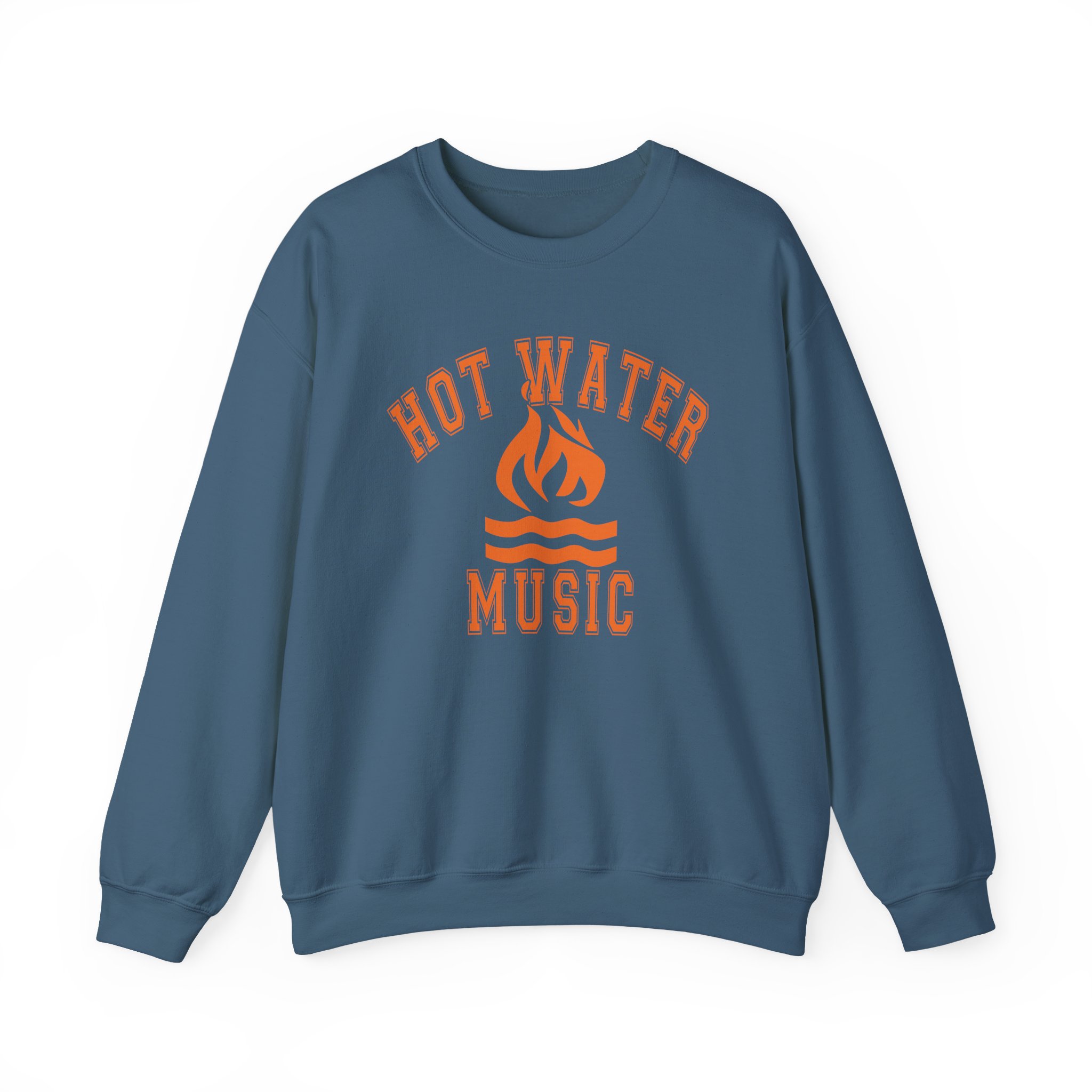 Hot Water Music College Flame Unisex Heavy Blendâ„¢ Crewneck Sweatshirt