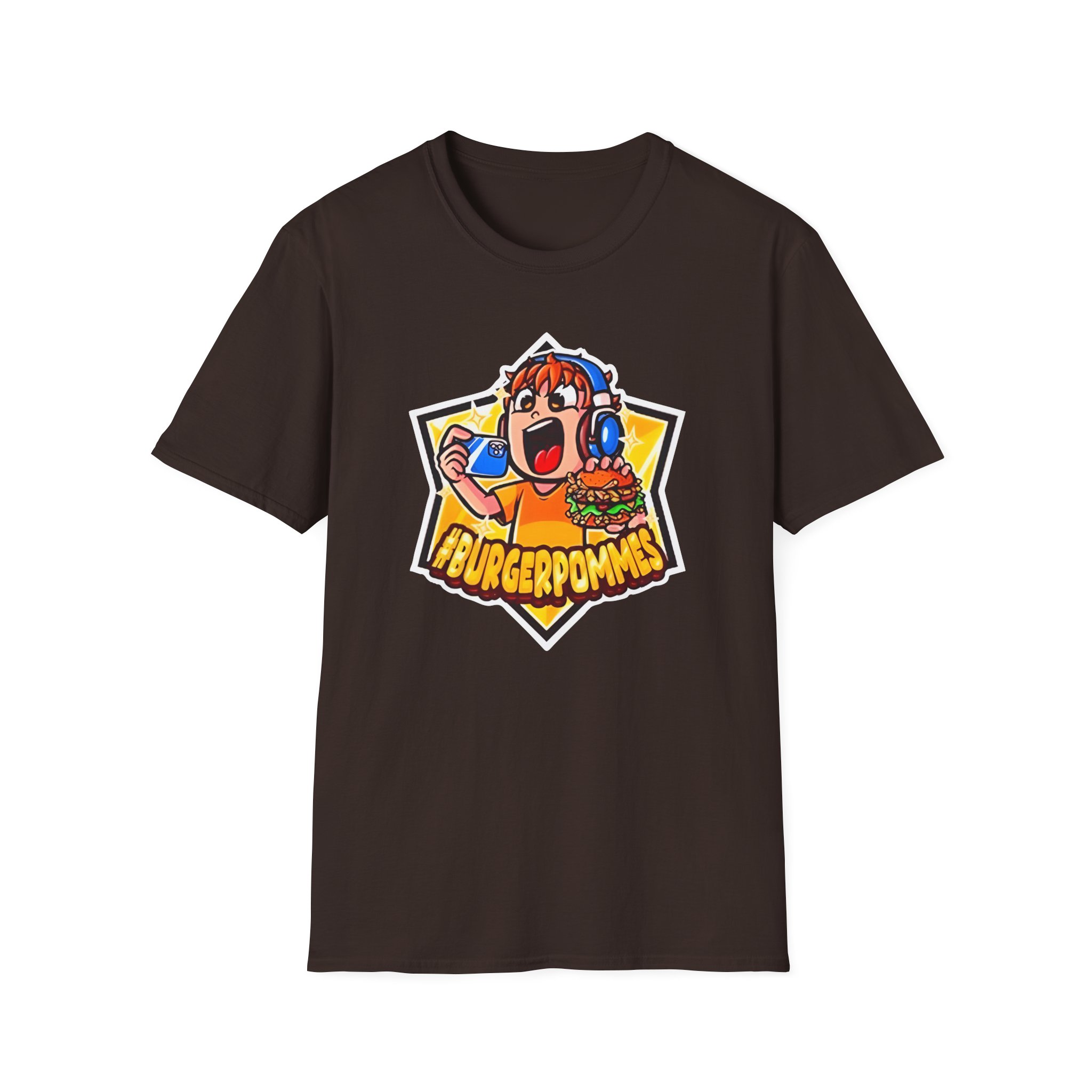 Burger Pommes Unisex Softstyle T-Shirt