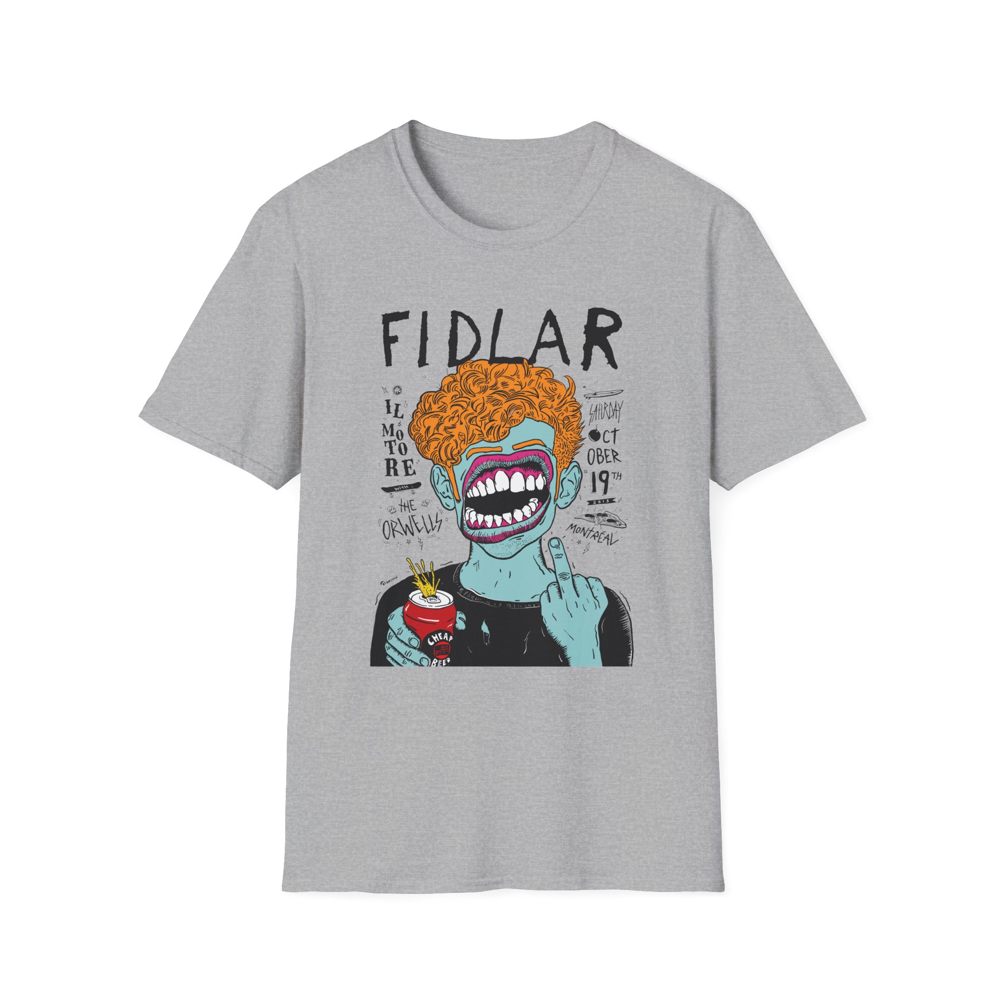 Fidlar Band Rock the Orwells Unisex Softstyle T-Shirt