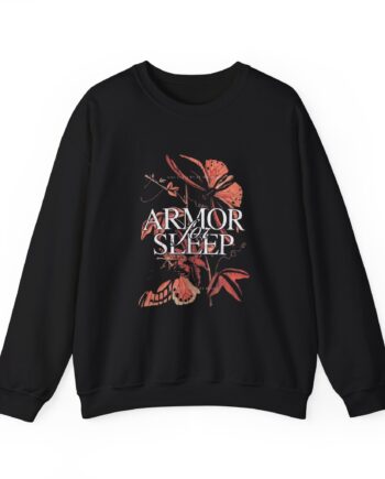 Armor for Sleep Orange Butterflies Unisex Heavy Blend Crewneck Sweatshirt