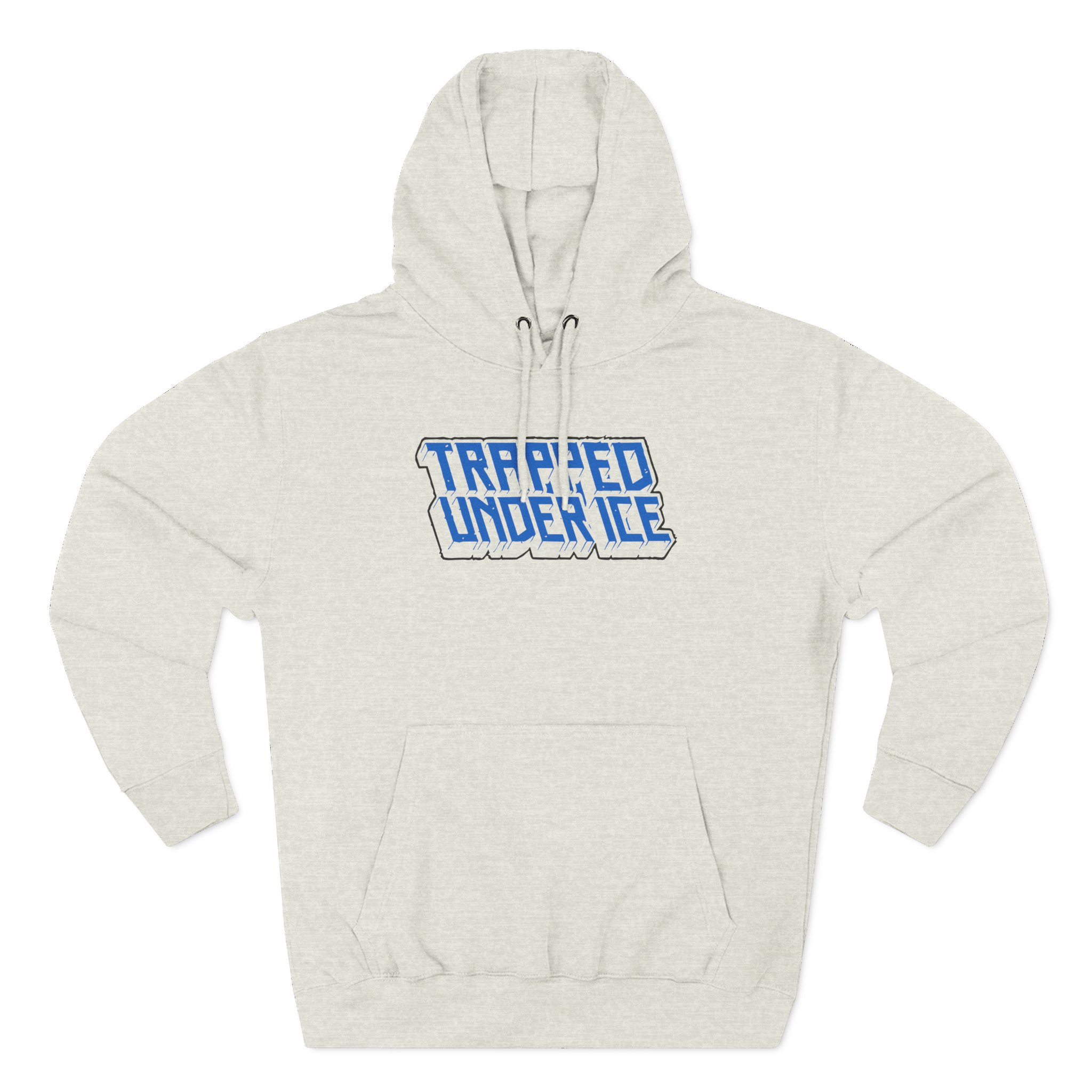 Trapped Under Ice Stacked 3d Logo Three-Panel Fleece Hoodie