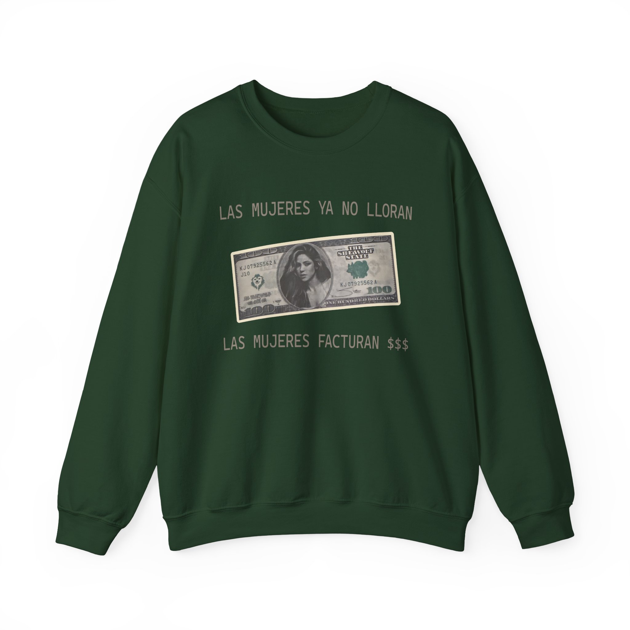 Shakira Dollar Bill Unisex Heavy Blendâ„¢ Crewneck Sweatshirt