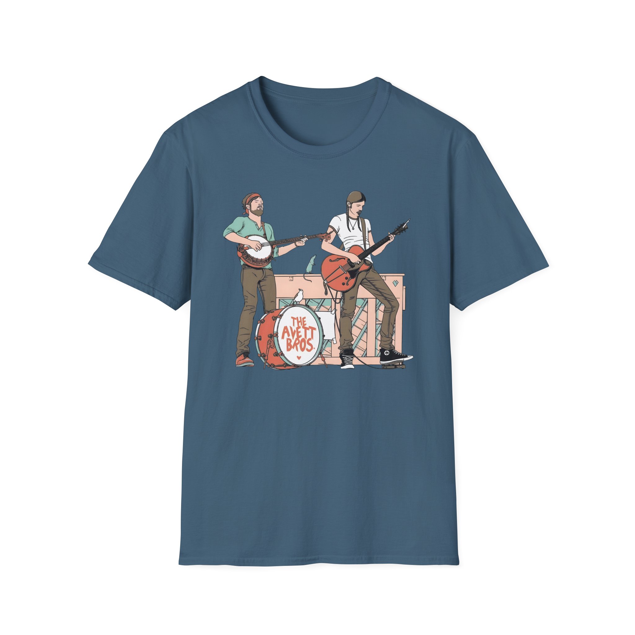 Avett Brothers on Stage Unisex Softstyle T-Shirt