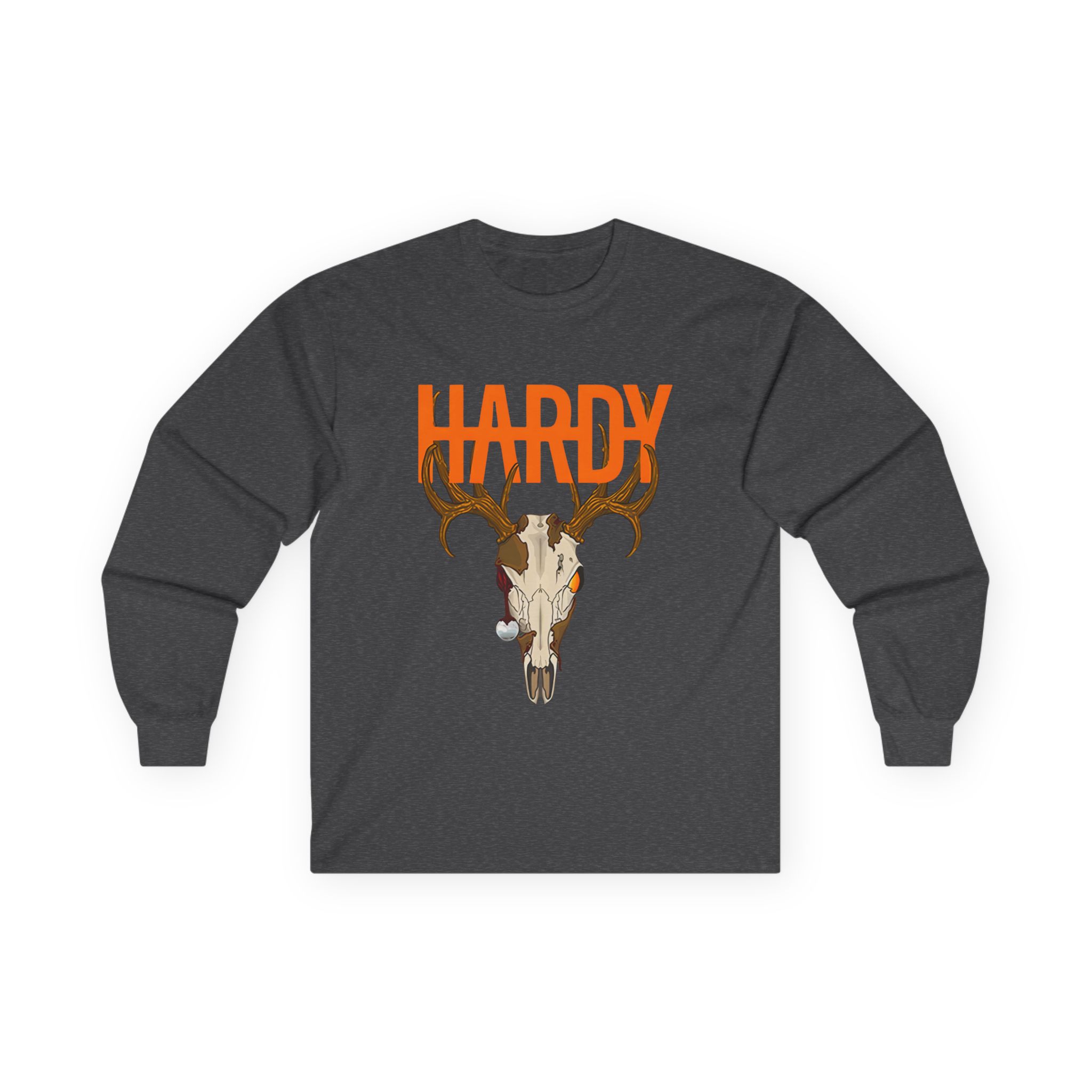 Hardy Deer Skull Unisex Ultra Cotton Long Sleeve Tee