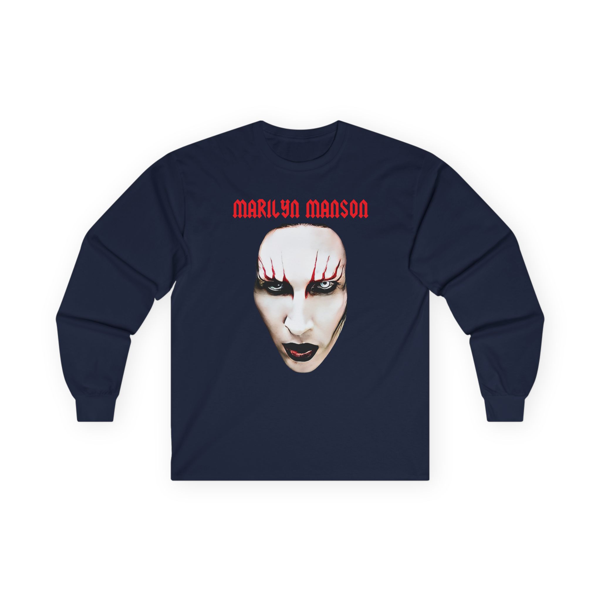 Marilyn Manson Red Lips Unisex Ultra Cotton Long Sleeve Tee