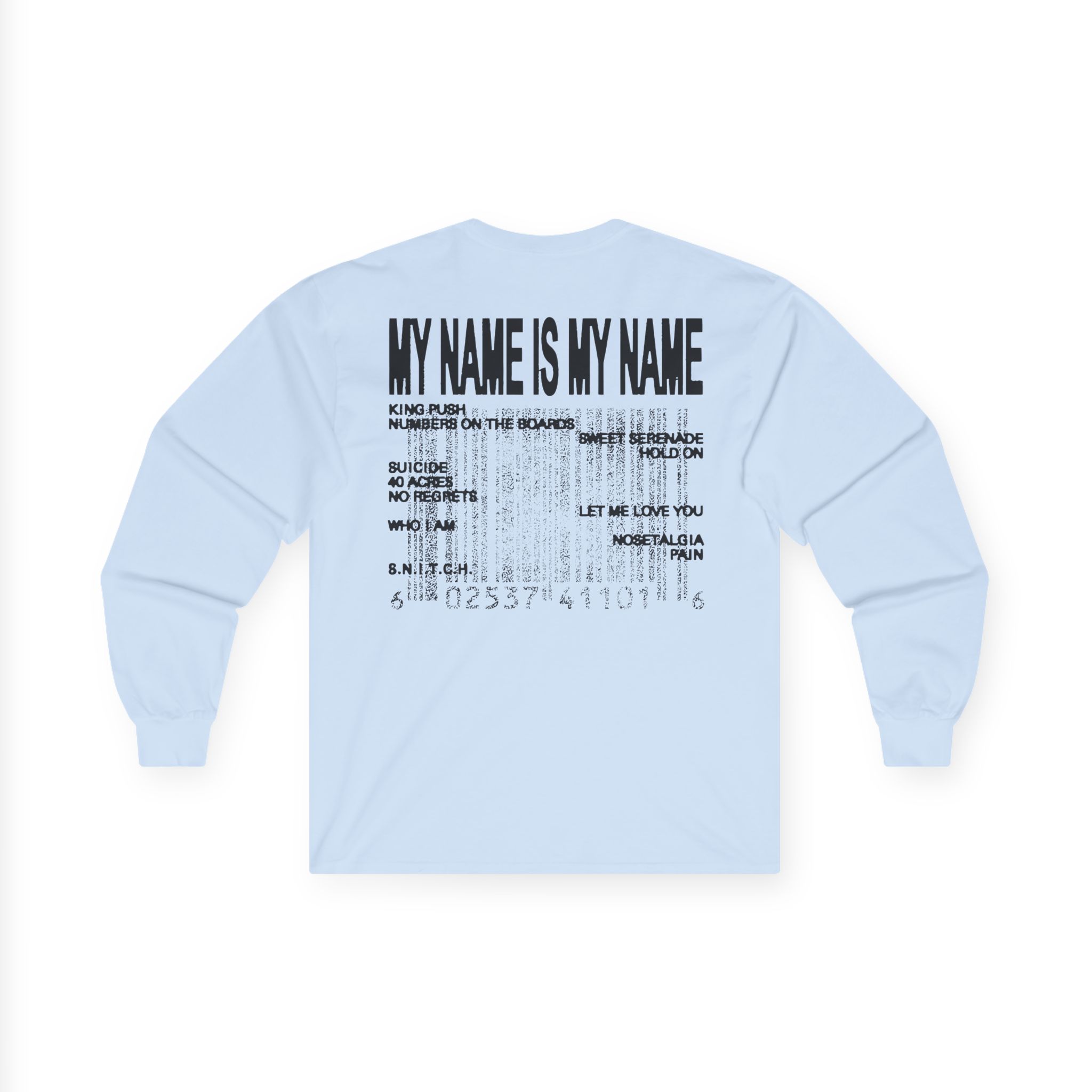 Clipse Mnimn Tracklist Unisex Ultra Cotton Long Sleeve Tee