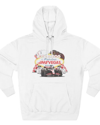 Haas F1 Las Vegas Gp Three-Panel Fleece Hoodie