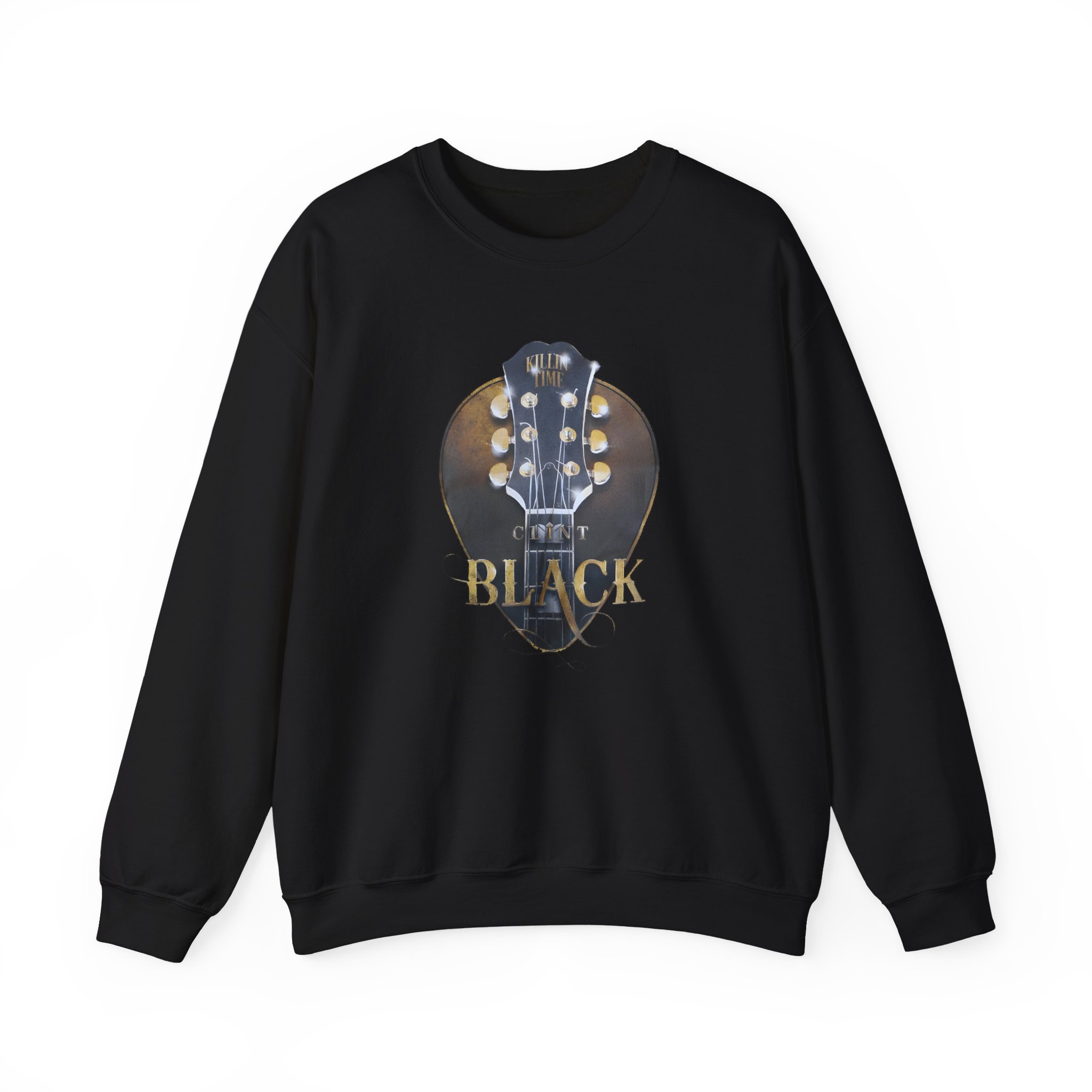 Clint Black Headstock Unisex Heavy Blendâ„¢ Crewneck Sweatshirt