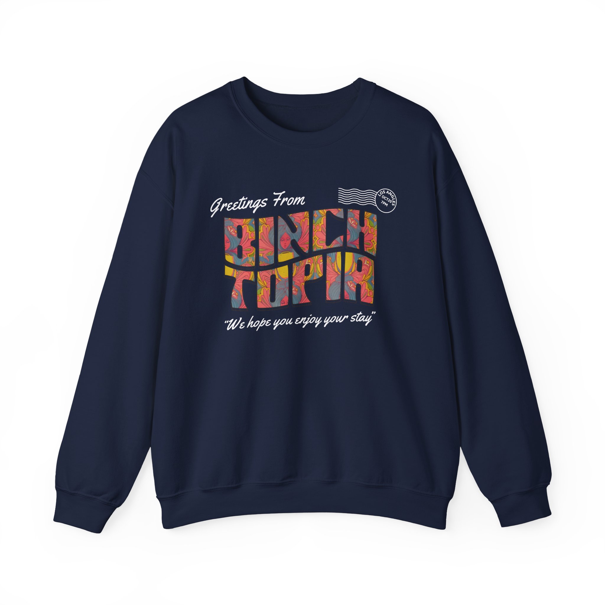 Binchtopia Postcard Unisex Heavy Blendâ„¢ Crewneck Sweatshirt