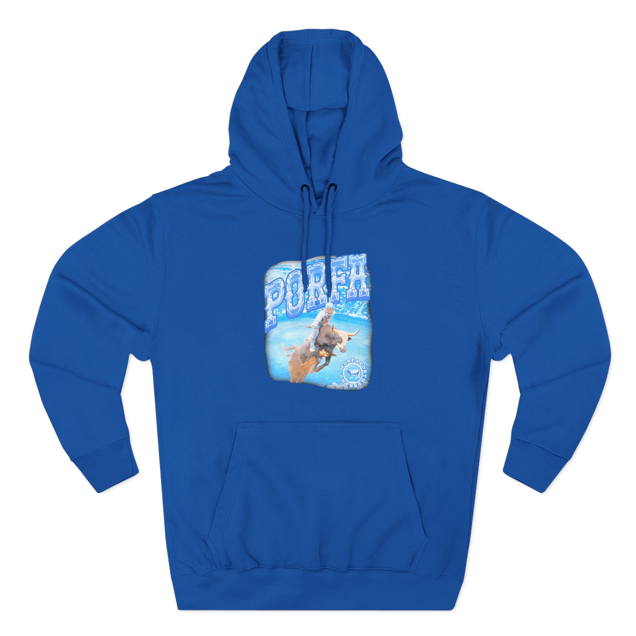Porfa Rodeo Por Favor Three-Panel Fleece Hoodie