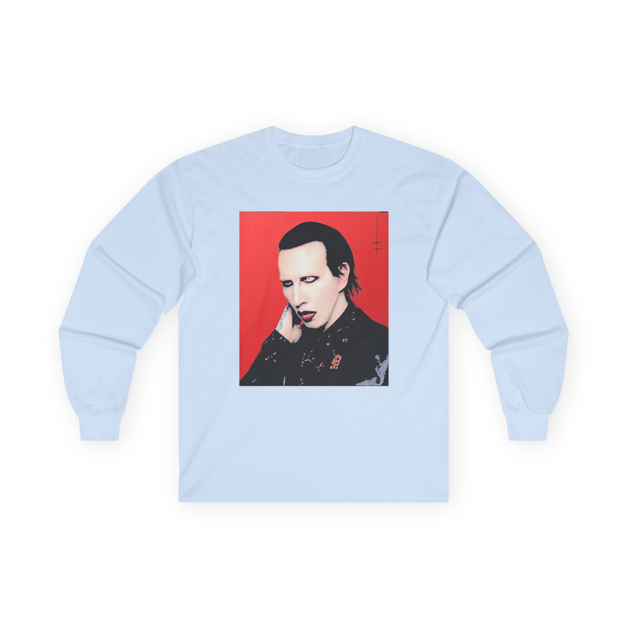 Marilyn Manson Little Cross Photo Unisex Ultra Cotton Long Sleeve Tee
